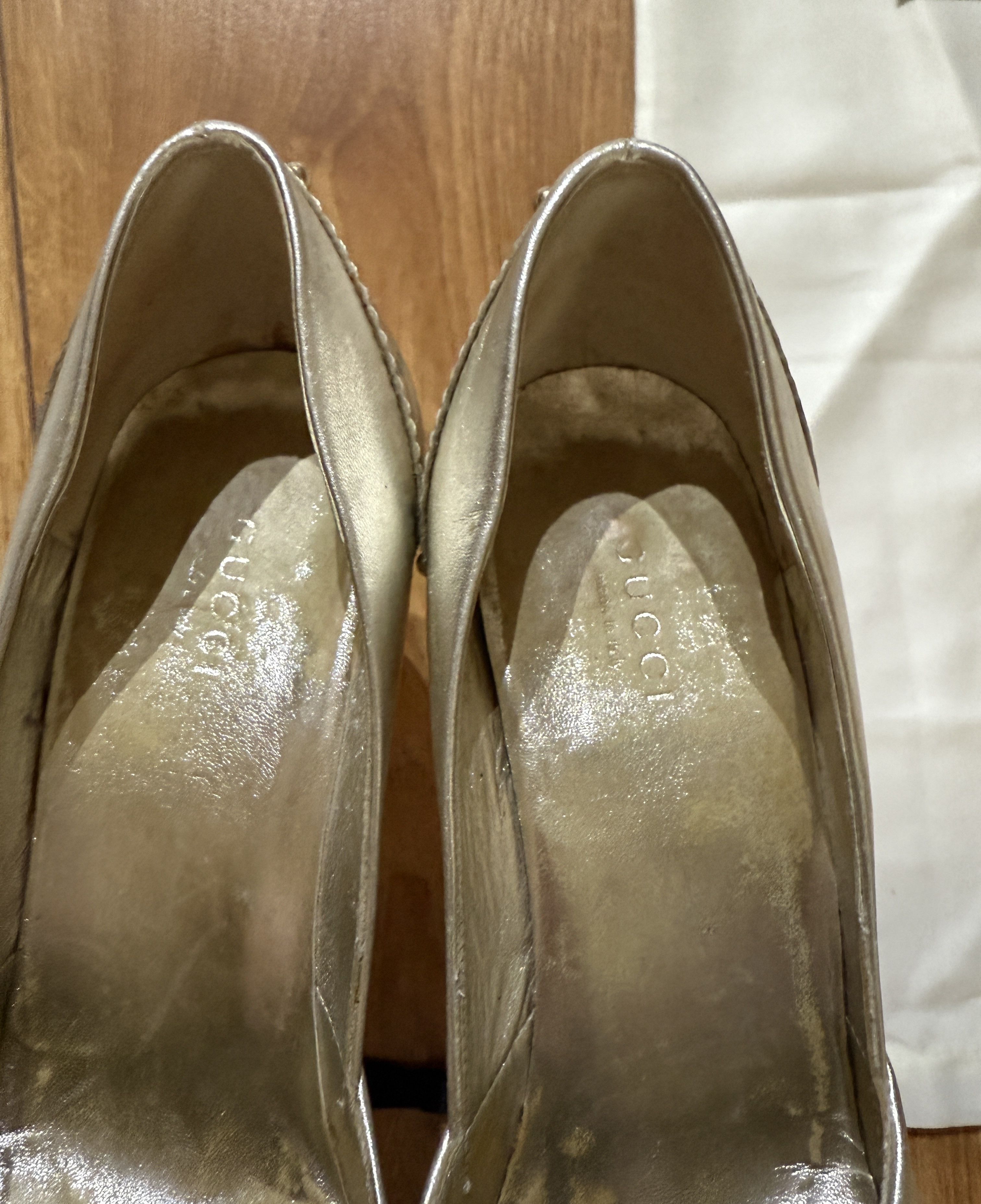 Gucci Gucci silver GG heels Size US 7 / IT 37 - 10 Thumbnail