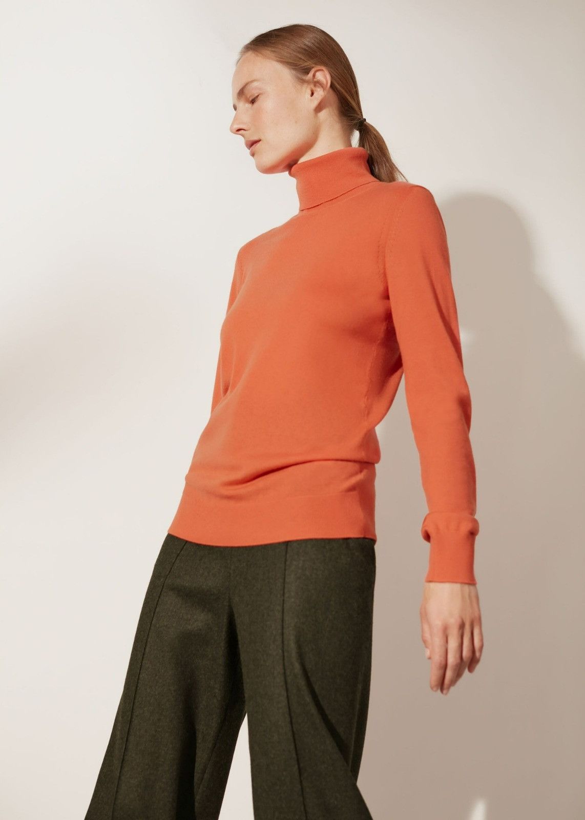 Loro Piana o1srvl11e0424 Sweater in Orange Size M / US 6-8 / IT 42-44 - 4 Thumbnail