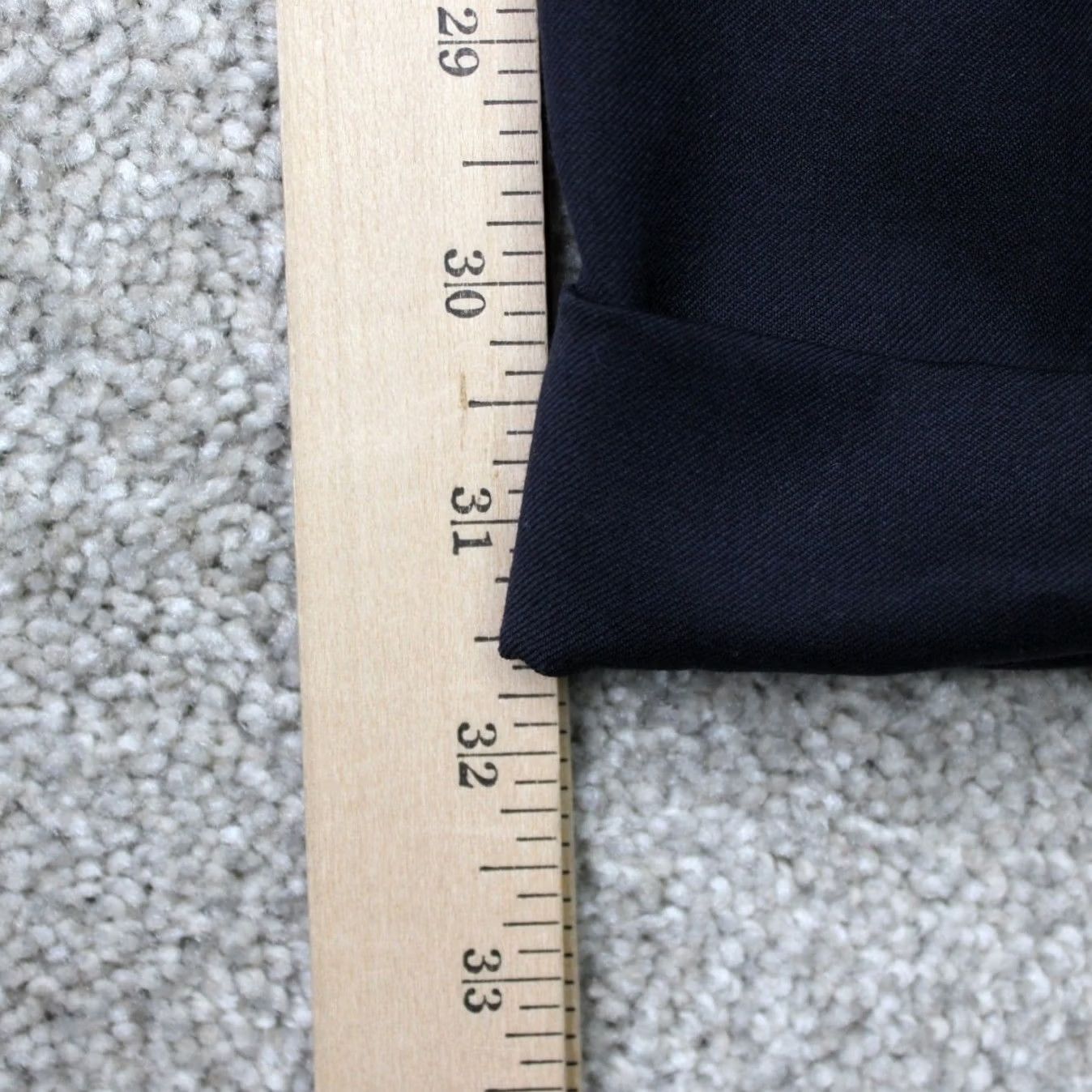 Jos. A. Bank Jos. A. Bank Pants Mens 40x32 Blue Signature Collection 100% Wool Pleated Cuffed Dress Pants Size US 40 / EU 56 - 3 Thumbnail