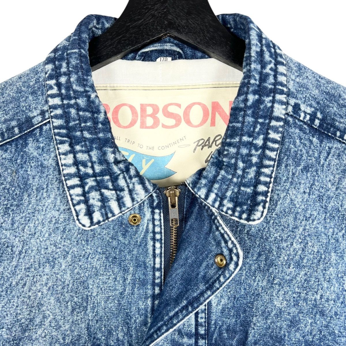 Vintage Vintage Bobson Denim Zipper Jacket Size US L / EU 52-54 / 3 - 5 Thumbnail
