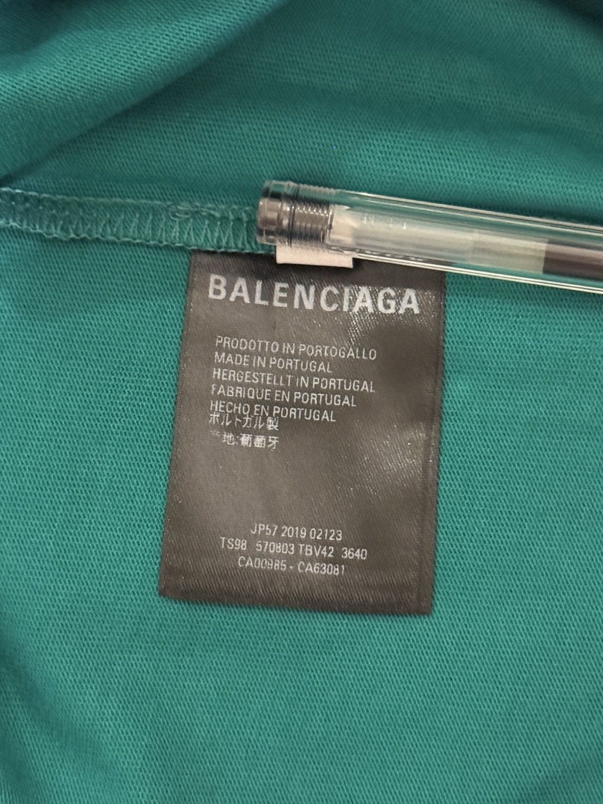 Balenciaga Balenciaga deep green t shirt Size US M / EU 48-50 / 2 - 7 Thumbnail