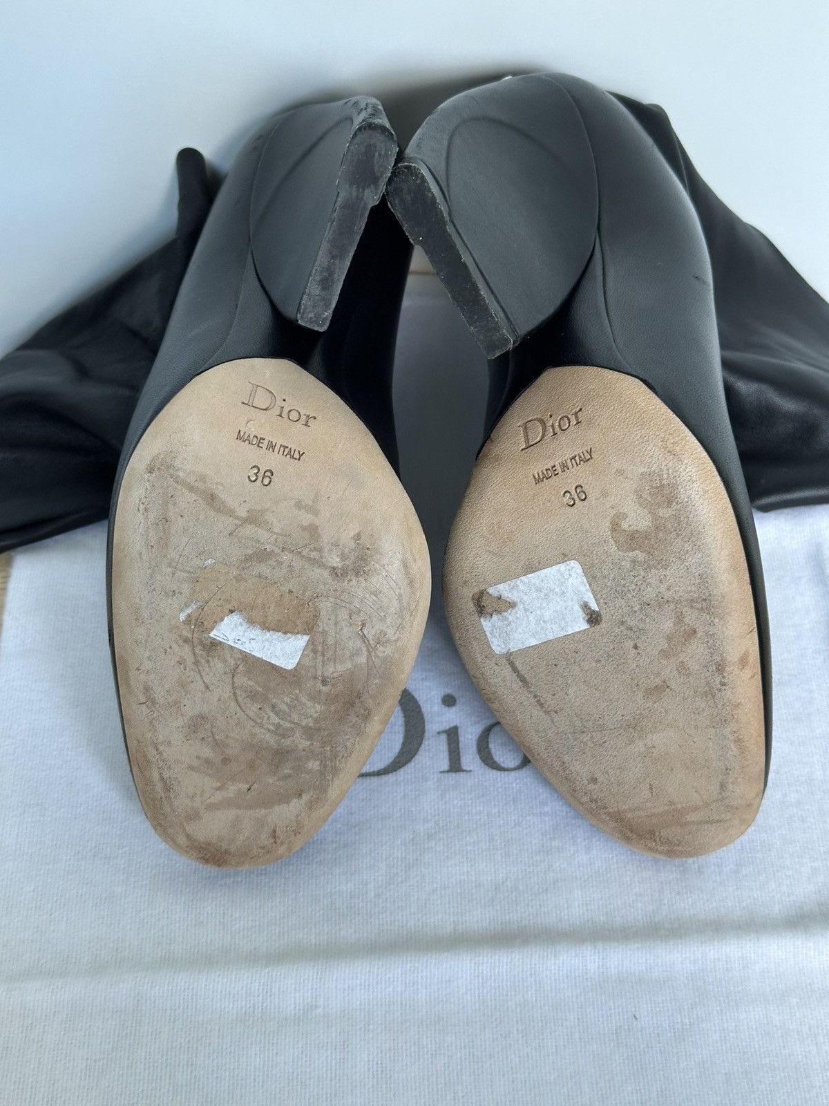 Designer × Dior Dior leather tied boots Rare Size US 5 / IT 35 - 18 Thumbnail