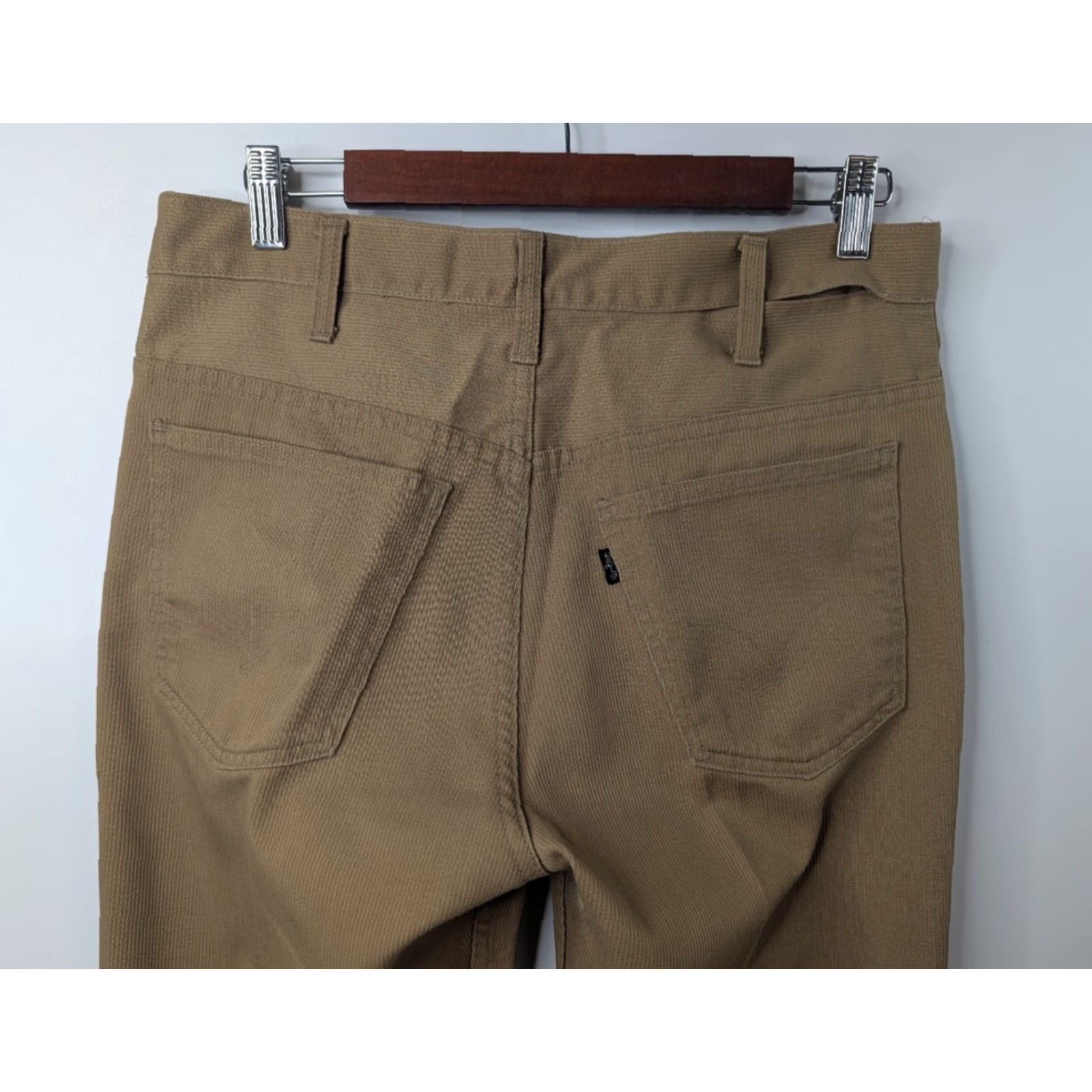 Levi's VTG Levis Pants Khaki Mens Big E Black Label Trouser Talon Zipper 32x27 Size US 32 / EU 48 - 7 Thumbnail