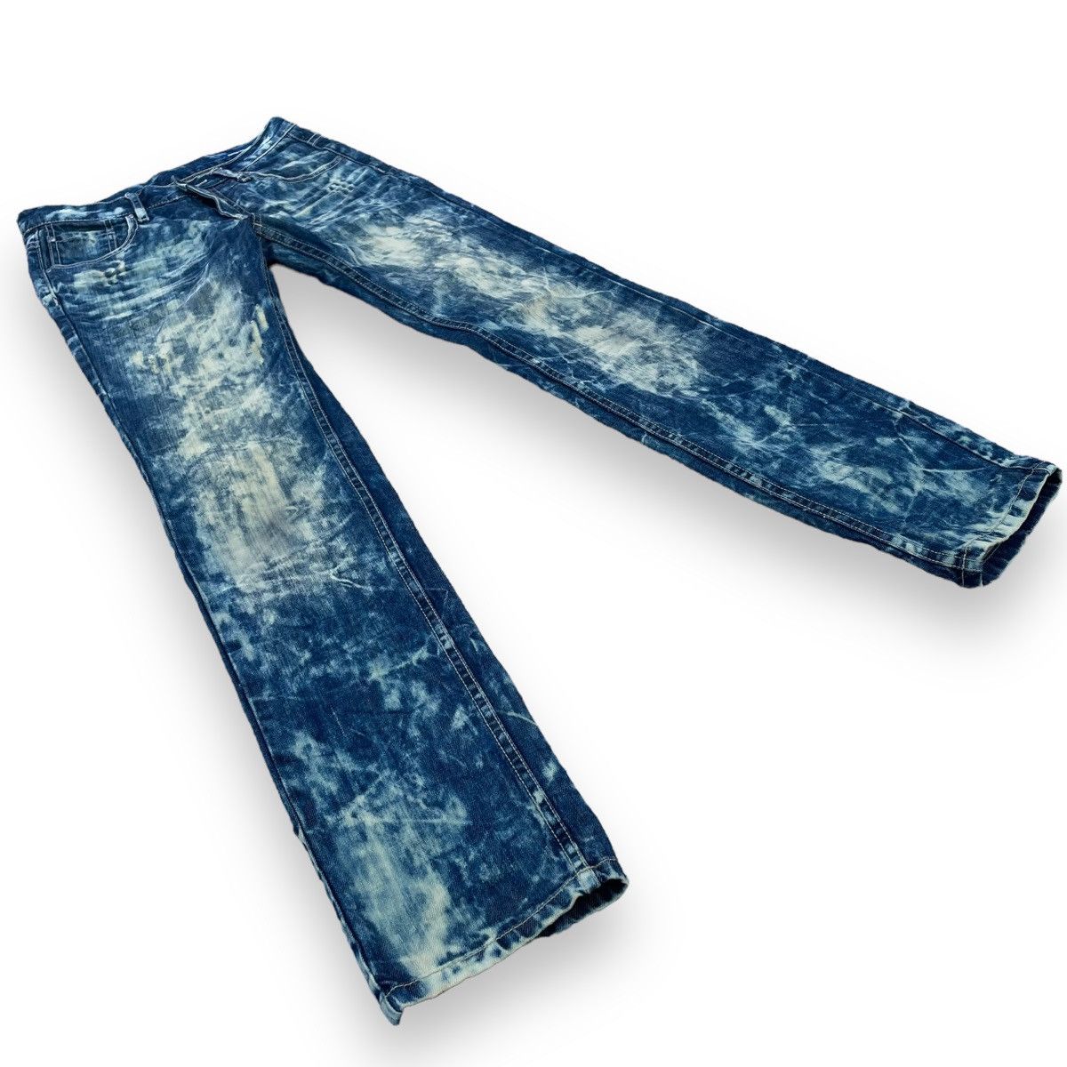 If Six Was Nine × Le Grande Bleu (L.G.B.) × semanticdesign 🇯🇵 SEMANTIC DESIGN ACID WASH JEANS Size US 28 / EU 44 - 5 Thumbnail