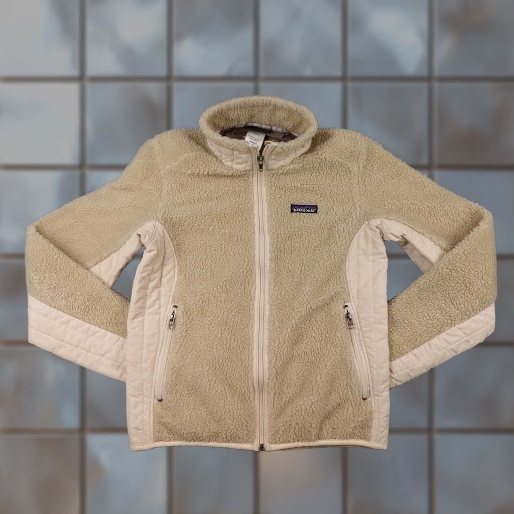 Patagonia Patagonia Jacket Womens S Beige Full Zip Fleece Outdoor retro Pile Sherpa Size S / US 4 / IT 40 - 1 Thumbnail
