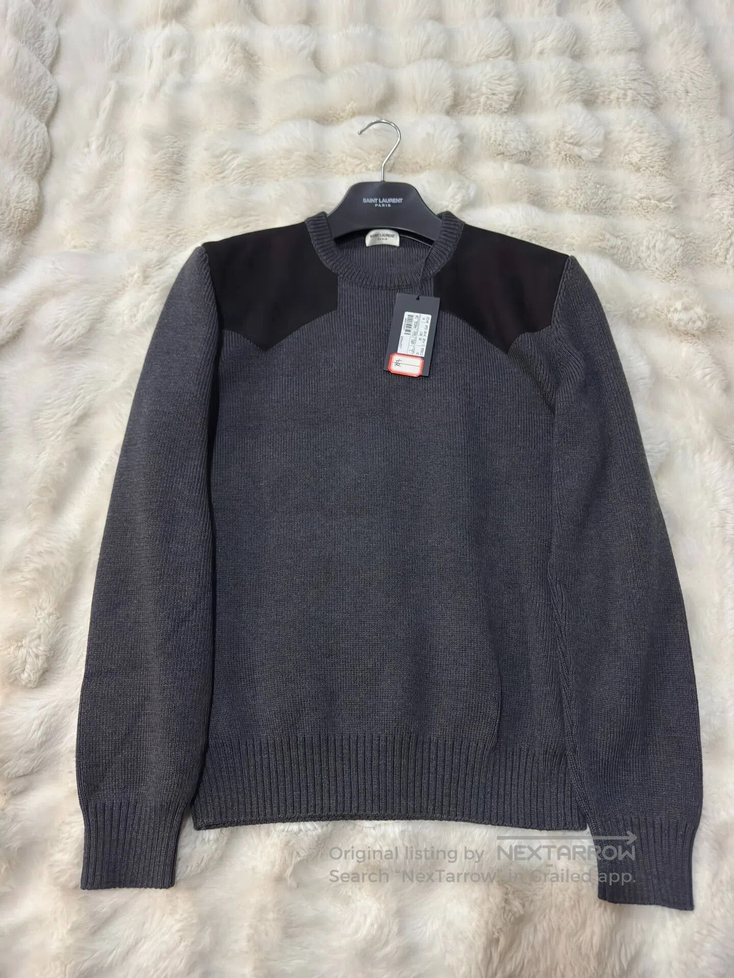 Saint Laurent Paris Saint Laurent Paris Patchwork Men's Knitwear| Size US L / EU 52-54 / 3 - 1 Thumbnail