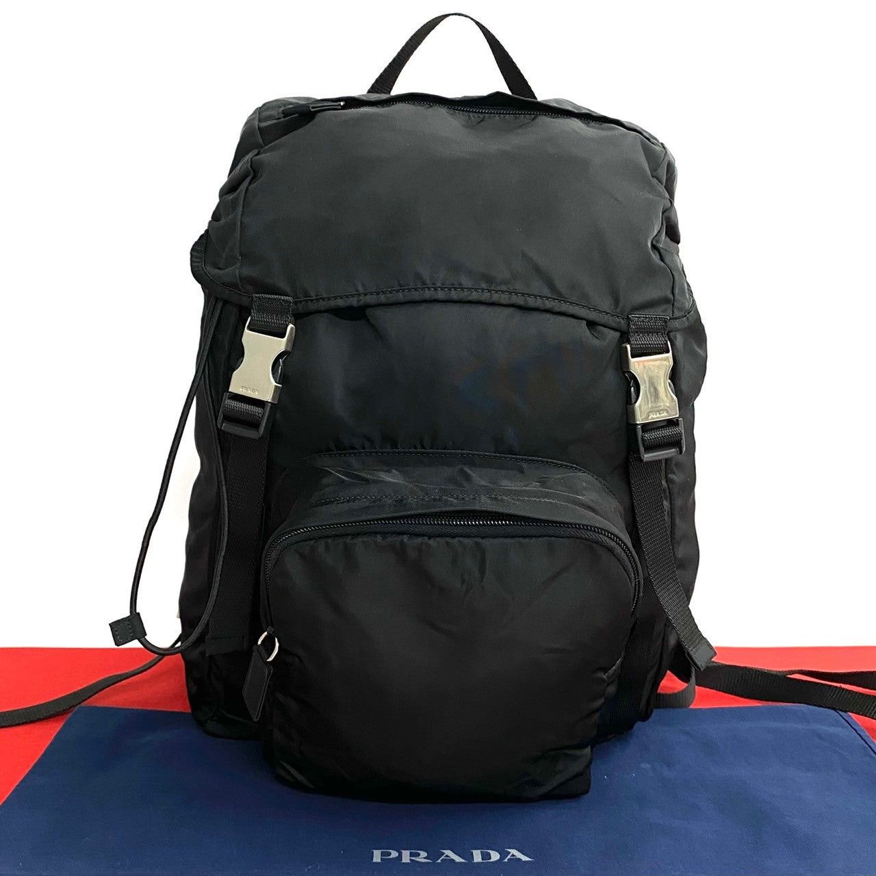 Prada Prada Backpack Black Nylon Size ONE SIZE - 1 Thumbnail