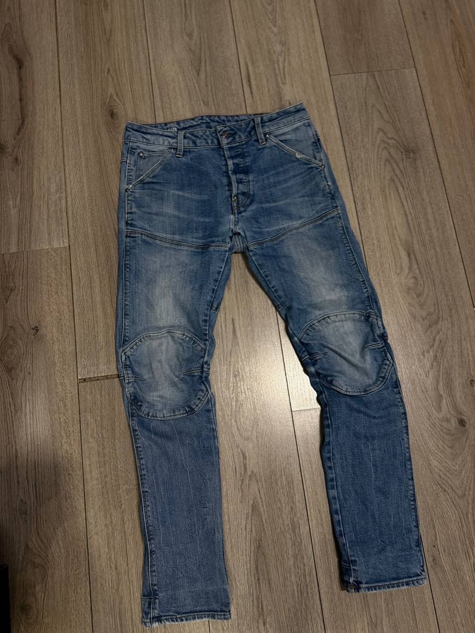 G-Star G Star Raw Men Distressed Blue Denim Double Knee Jeans 28x30 Size US 28 / EU 44 - 1 Thumbnail