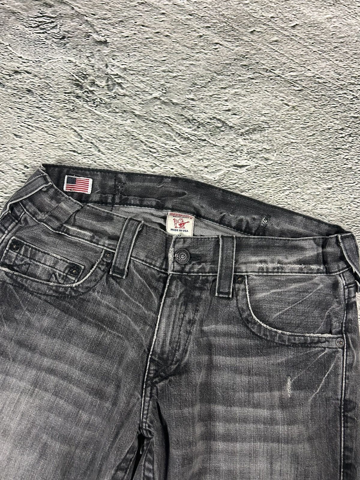 True Religion True Religion jeans grey black thick stitching Bobby Size US 32 / EU 48 - 11 Thumbnail