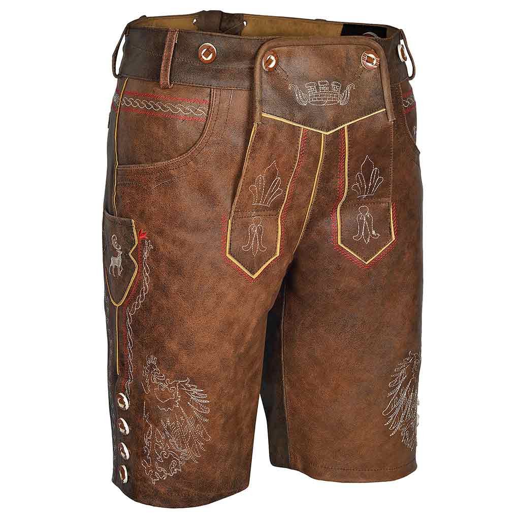 Other Leather Lederhosen Red Brown Size US 36 / EU 52 - 2 Thumbnail