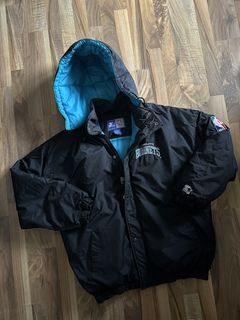 Charlotte hornets starter jacket black hot sale