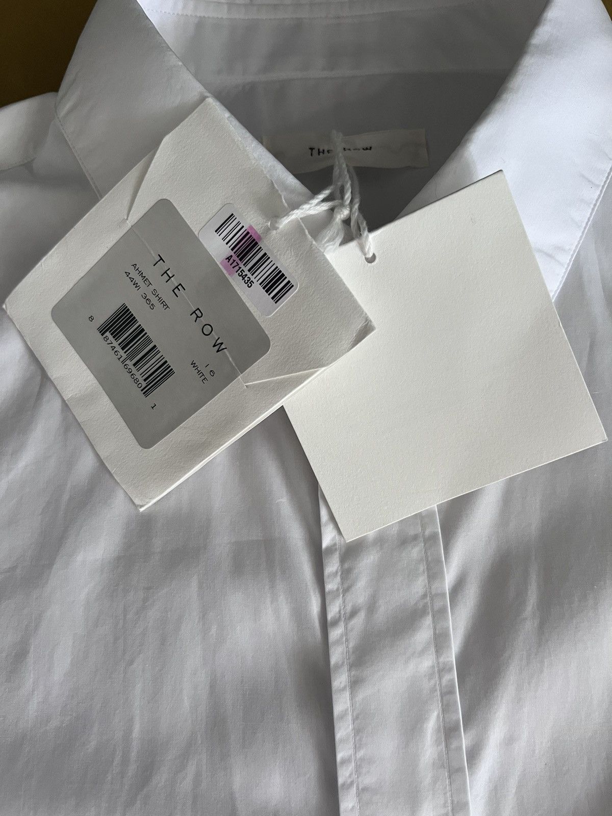 The Row $1K White cotton Ahmet dress shirt, US16/EU41,made in France Size 40R - 16 Thumbnail