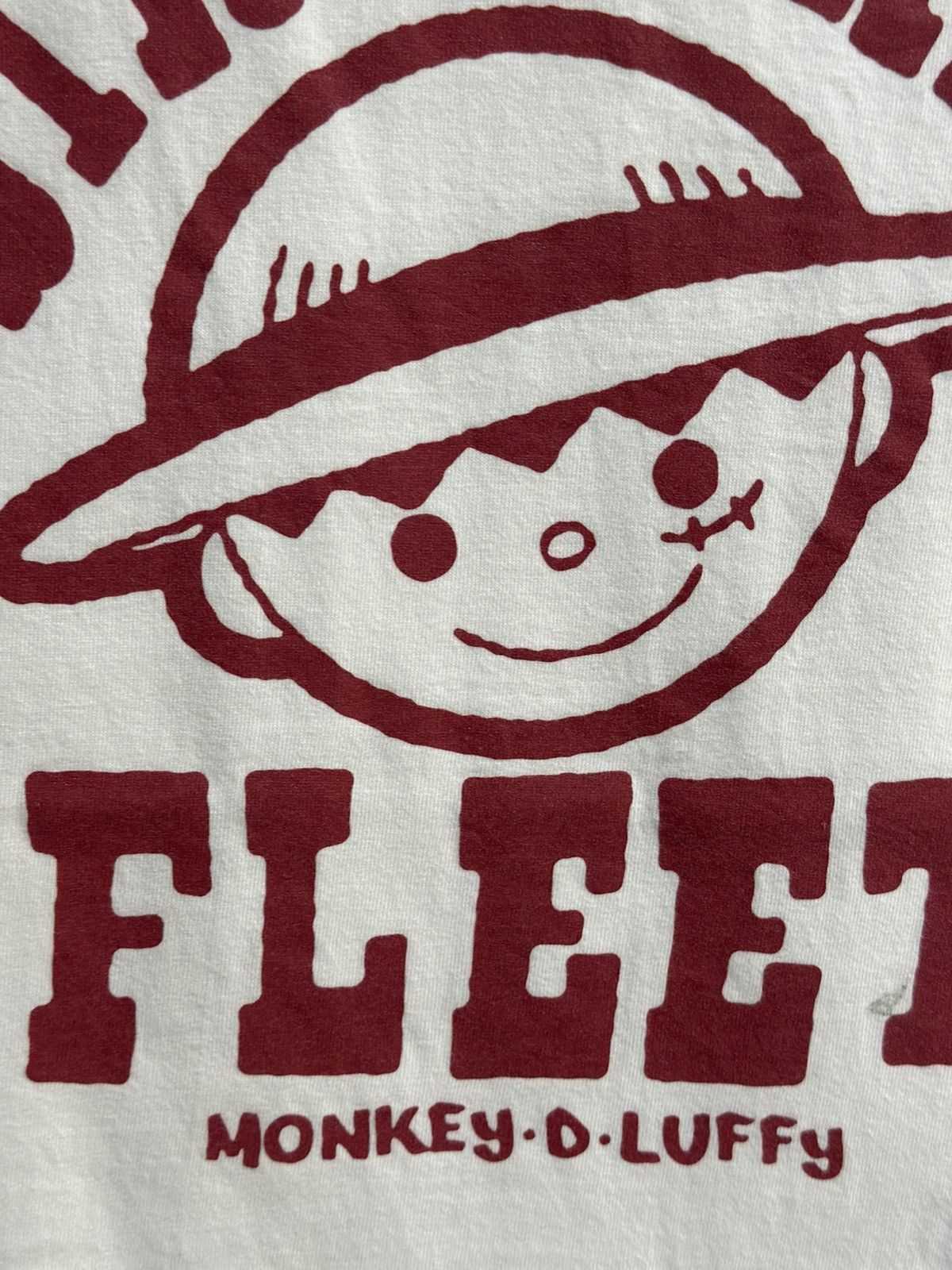 Japanese Brand × One Piece × Vintage Vintage Straw Hat Fleet Monkey D Luffy Faded Tee Size US L / EU 52-54 / 3 - 2 Thumbnail
