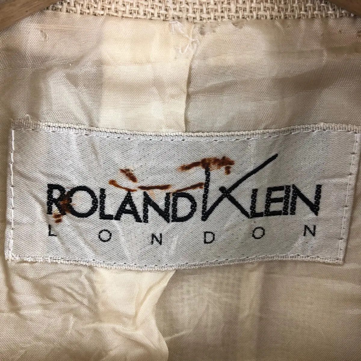 Vintage Vtg ROLAND KLEIN LONDON Pret A Porter Blazer Sport Coat Suit Size M / US 6-8 / IT 42-44 - 7 Thumbnail