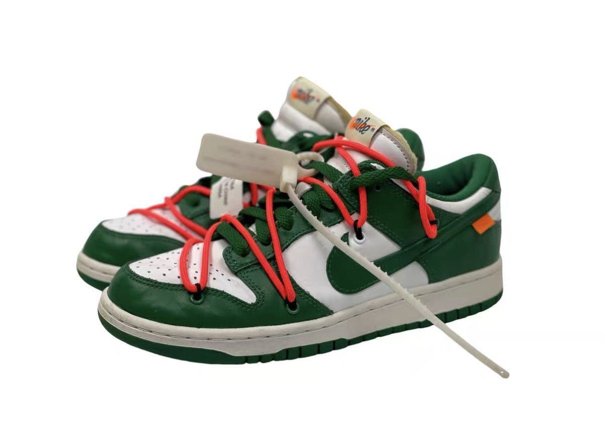 Off-White Green Low-Top Sneakers Size 6 Size US 6 / EU 39 - 1 Thumbnail