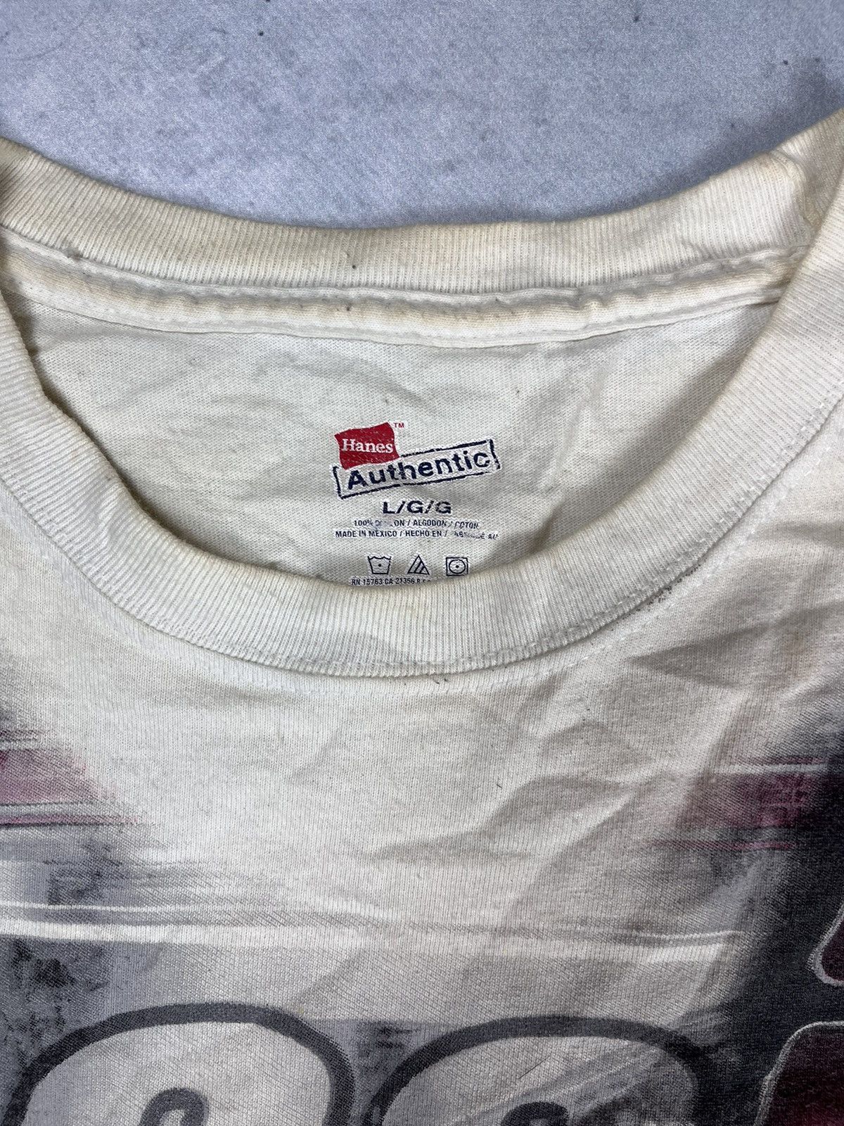 Hanes × NASCAR × Vintage Y2K VINTAGE NASCAR RACING ALL OVER PRINT T-SHIRT Size US L / EU 52-54 / 3 - 3 Thumbnail