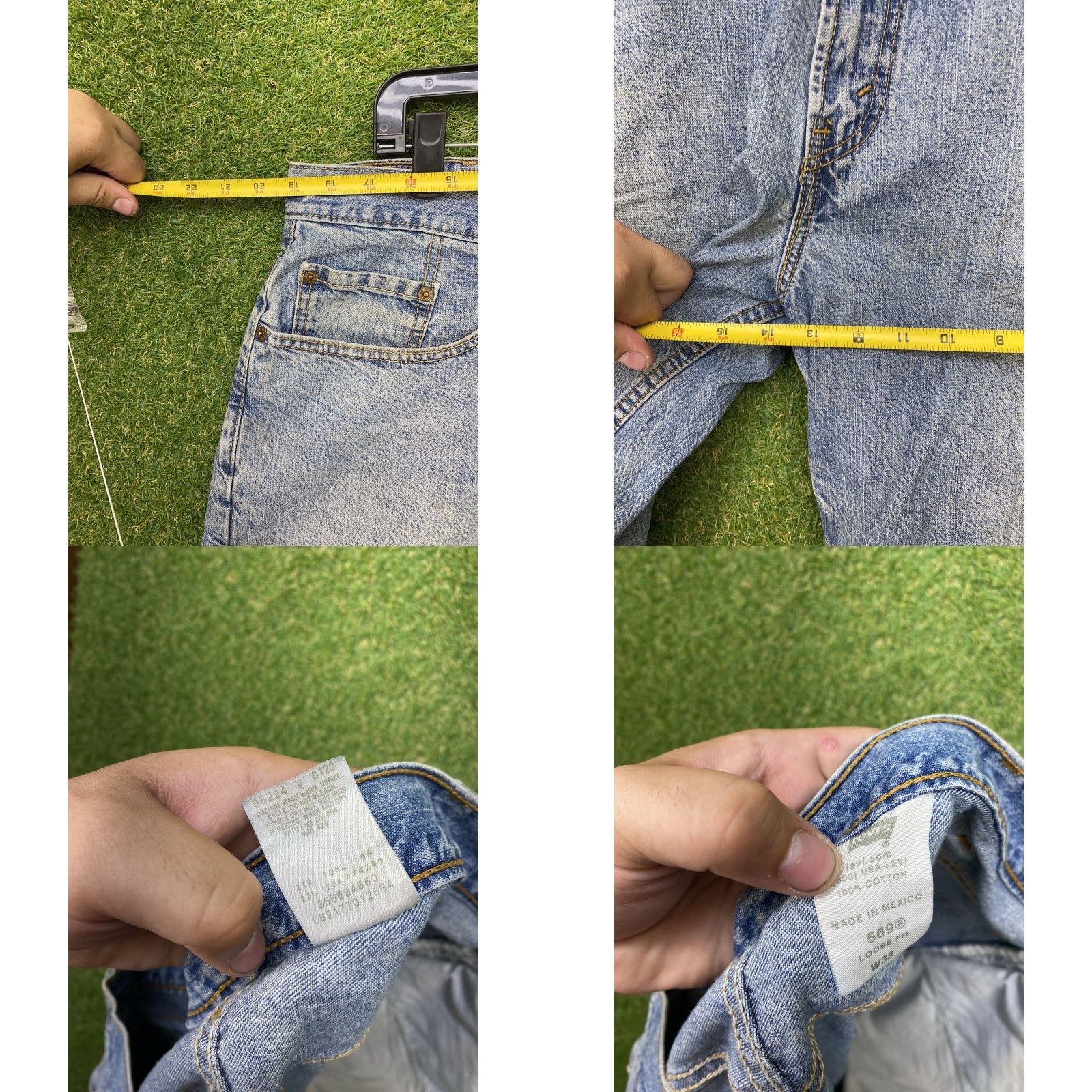 Levi's VINTAGE Levi's 569 Jean Shorts Mens 38 Workwear Denim Relaxed Fit Wide Leg Bermuda Casual 90s Grunge Skate Cyberpunk 2000s Size US 38 / EU 54 - 8 Thumbnail