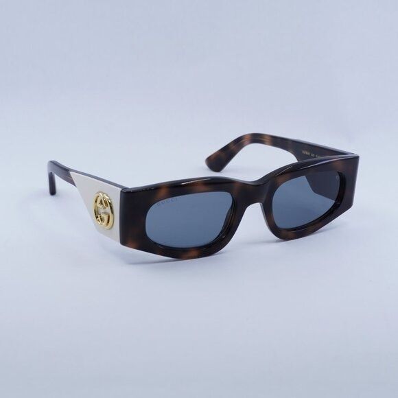 Gucci New Gucci GG1664S 003 Sunglasses - Havana Frame, Light Grey Size ONE SIZE - 1 Thumbnail