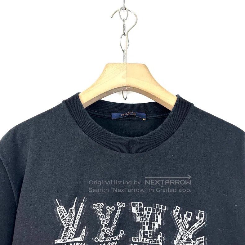 Louis Vuitton Louis Vuitton Black monogrammed logo printed short sleeve Size US XL / EU 56 / 4 - 3 Thumbnail