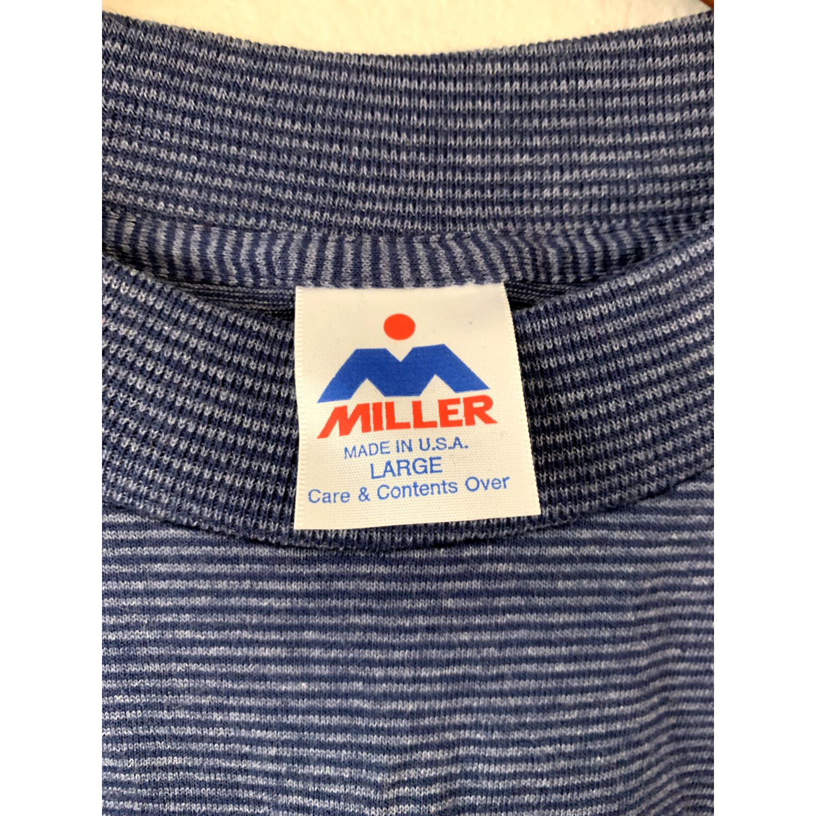 Vintage Vintage Montana Striped Shirt Large L MT Blue Tee VTG 90s Size US L / EU 52-54 / 3 - 6 Thumbnail