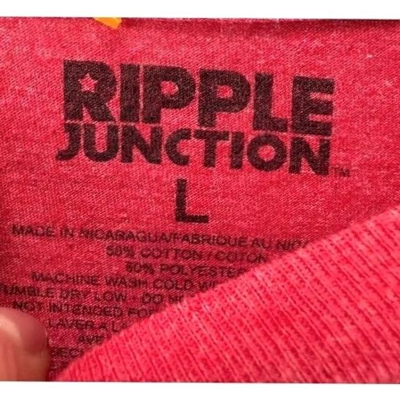 Ripple Junction #1 Dad Graphic T Shirt Mens Large Red Crew Neck Short Sleeve Logo Print Cotton Blend Jersey Vintage: No Size US L / EU 52-54 / 3 - 4 Thumbnail