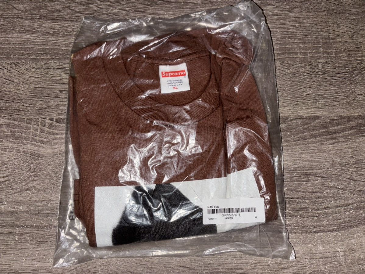 Supreme Supreme Nas Tee Brown FW17 Size US XL / EU 56 / 4 - 5 Thumbnail