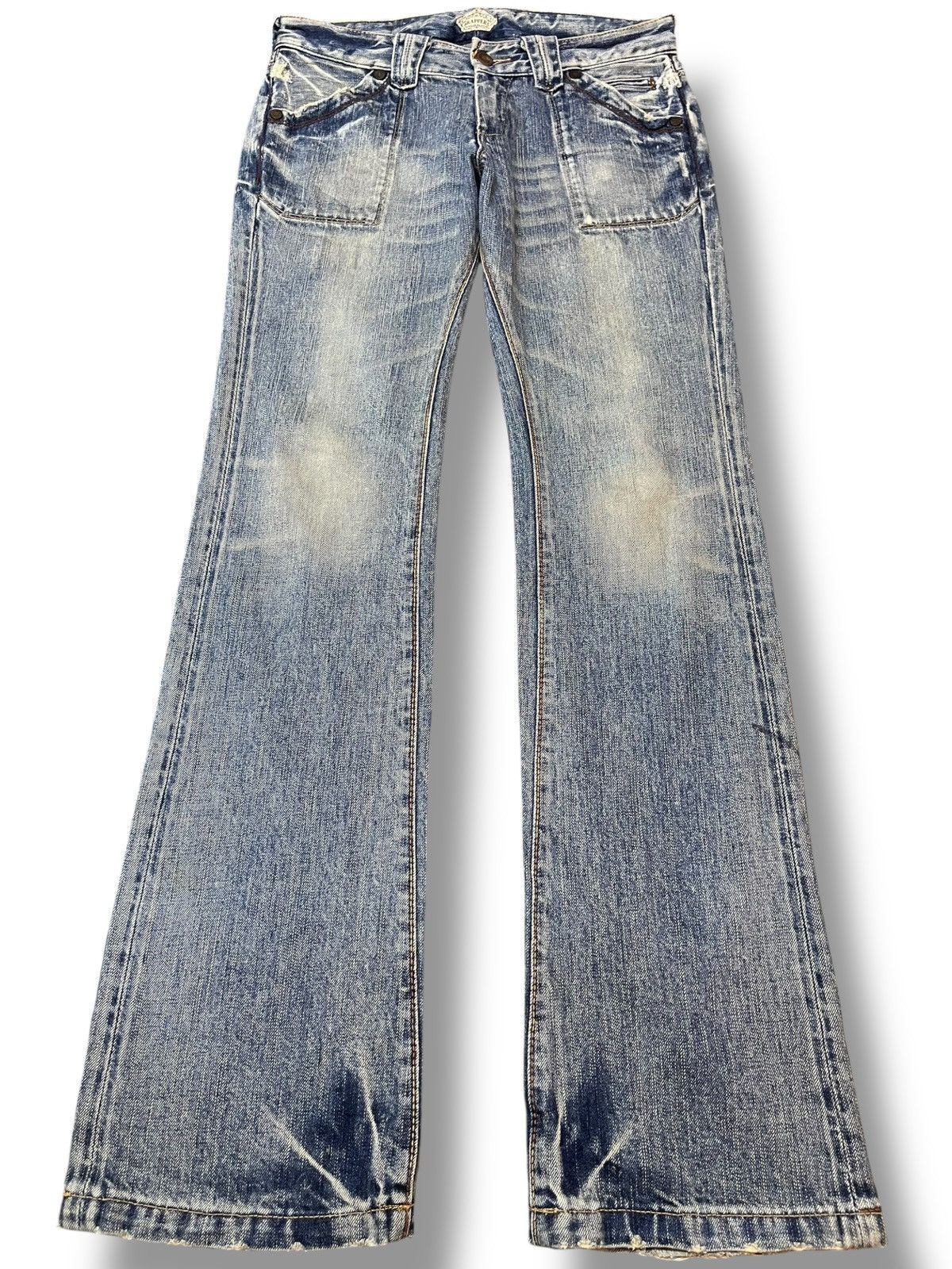 Vintage Brappers Flare Bootcut Unique Design Denim
