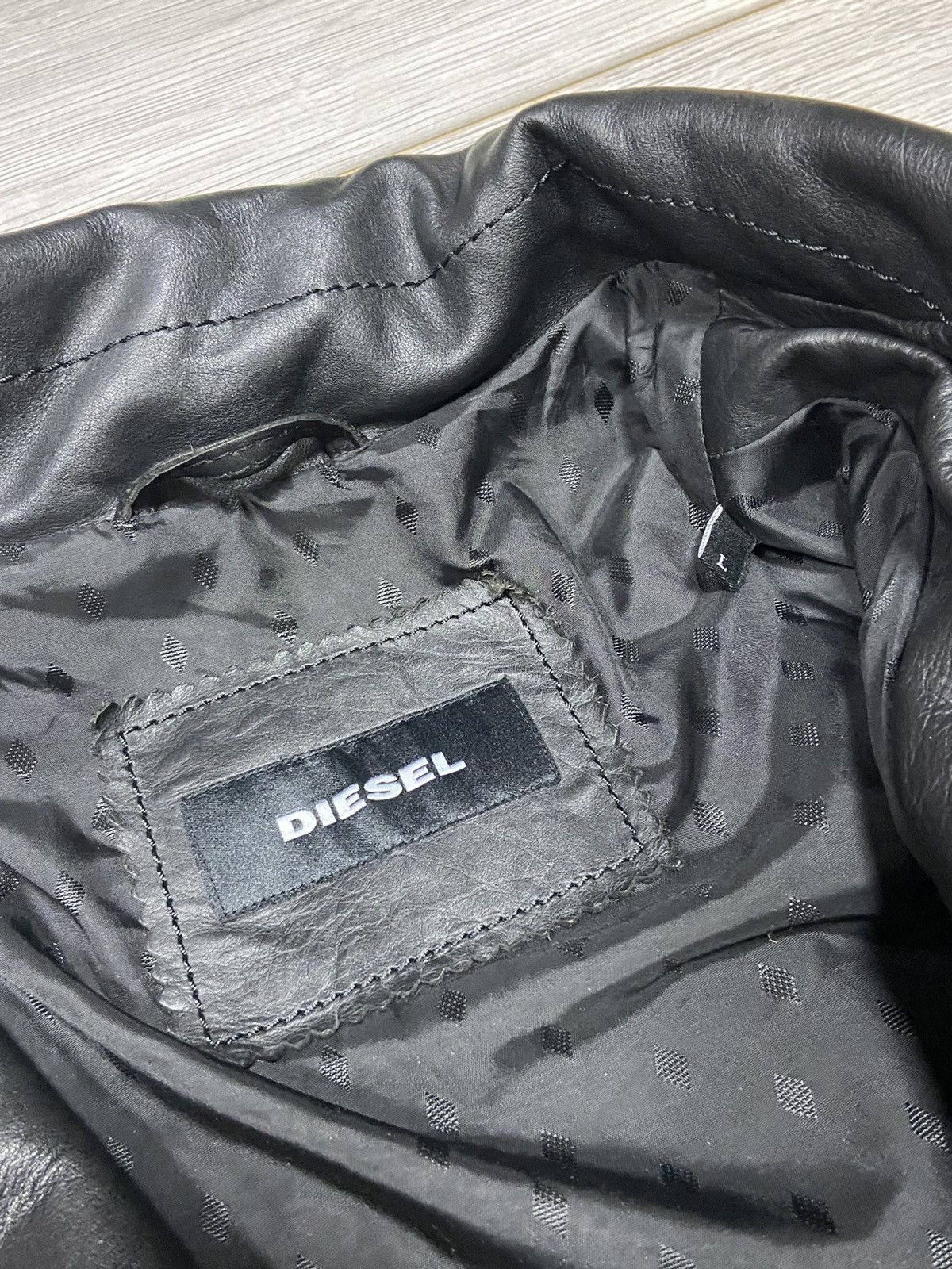 Diesel patches RARE wild spirit leather jacket