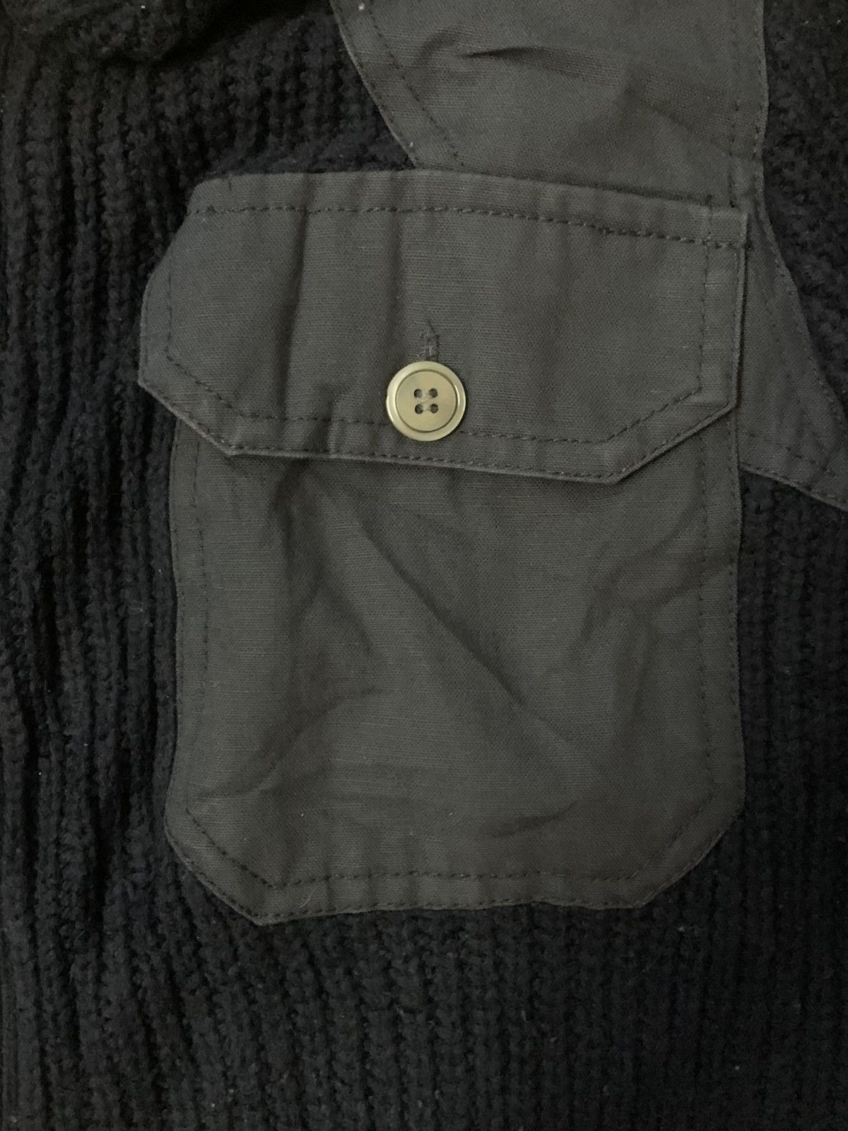 Issey Miyake Mercibeaucoup Single Pocket Knitwear Jacket Size US L / EU 52-54 / 3 - 5 Thumbnail
