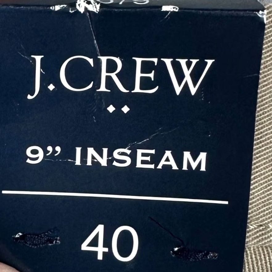 J.Crew J.Crew Chino Shorts Mens 40x9 Tan Khaki Flat Front Pockets Stretch Casual Shorts Size US 40 / EU 56 - 5 Thumbnail