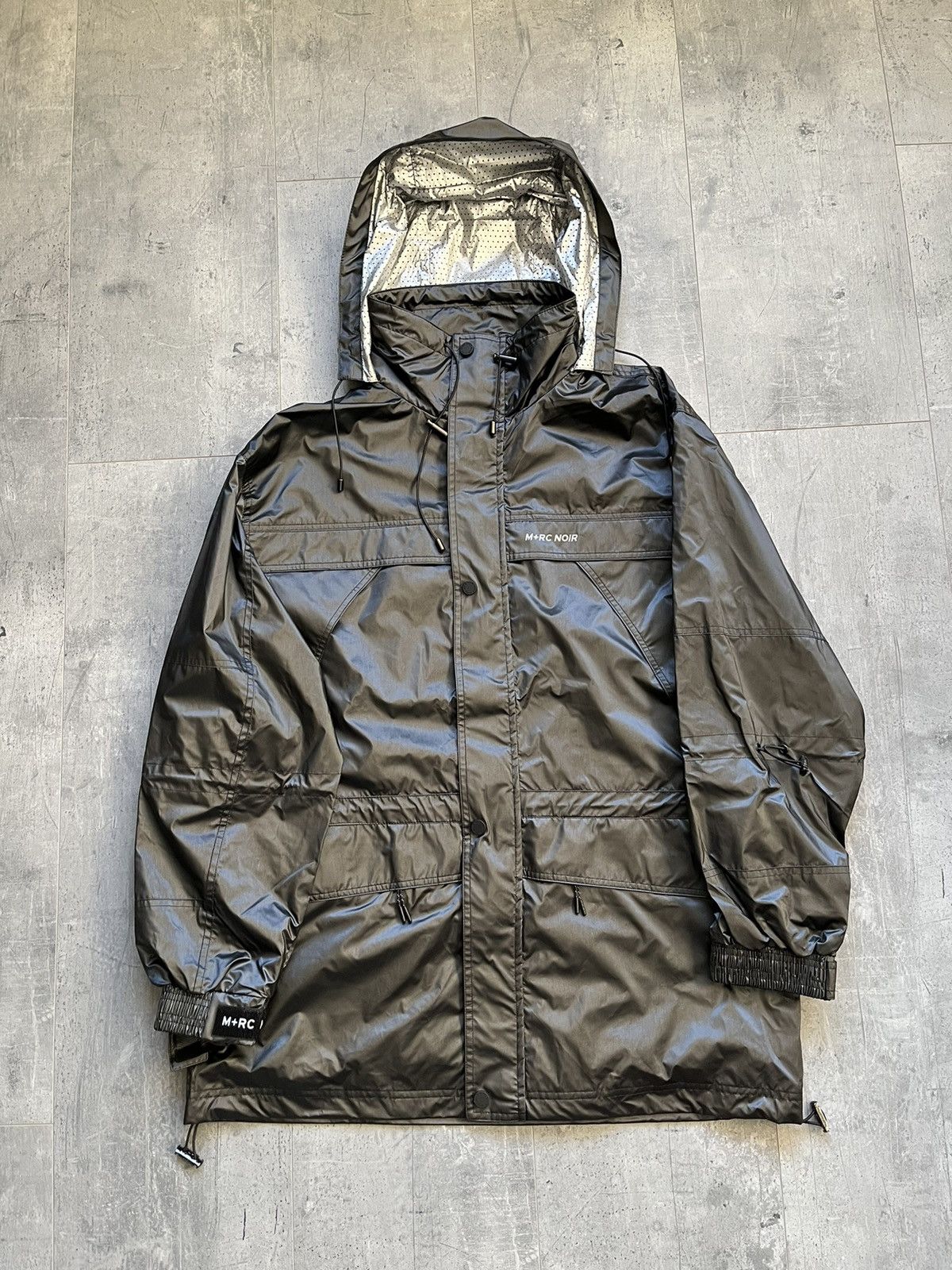 image of M Rc Noir x Playboi Carti Verym+Rc Noir Ss18 Black Metalic Lost Jacket, Men's (Size Small)