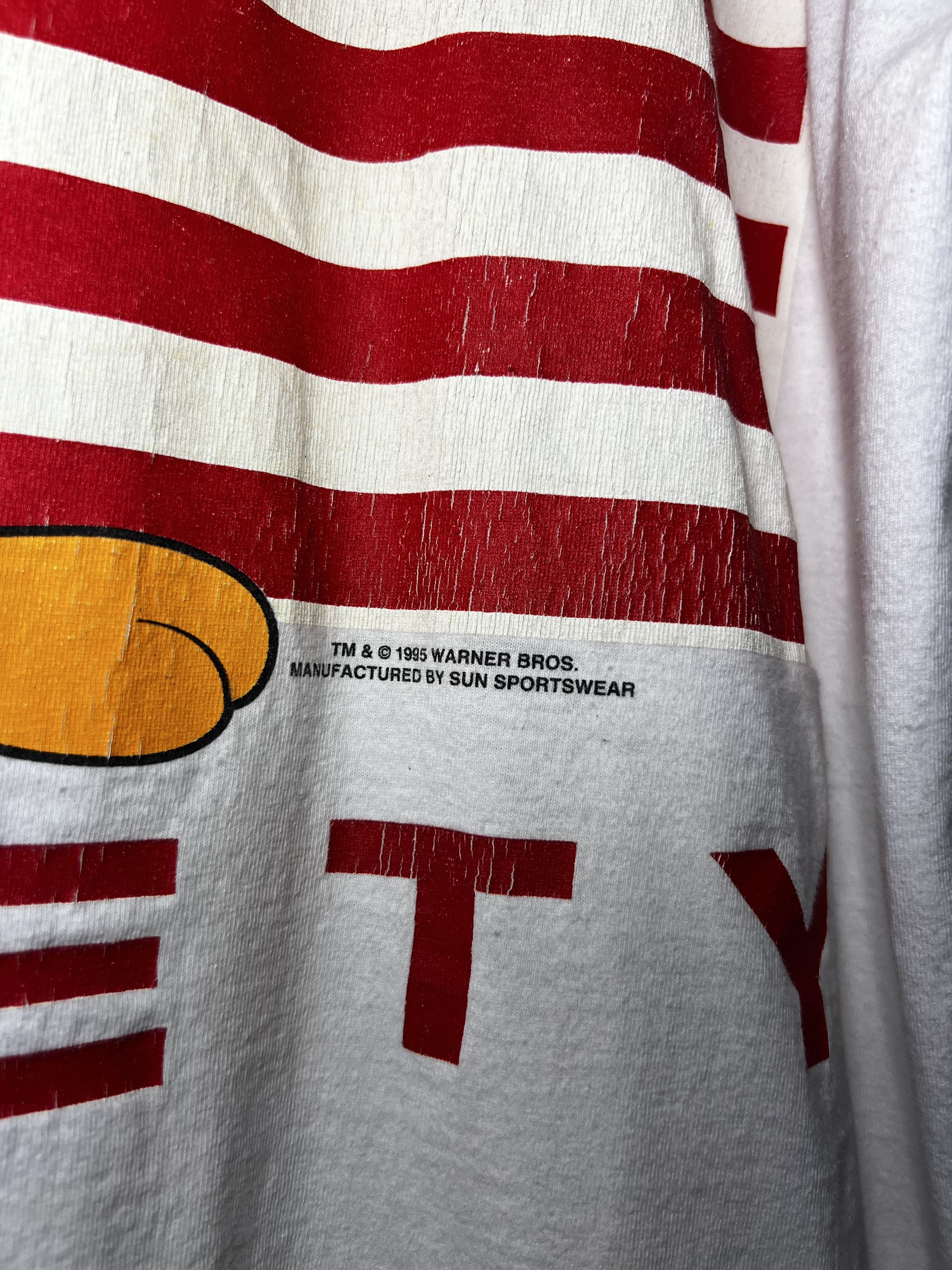 Warner Bros Vintage 1995 Tweety Bird American Flag Warner Bros T-Shirt Size US XXL / EU 58 / 5 - 4 Thumbnail