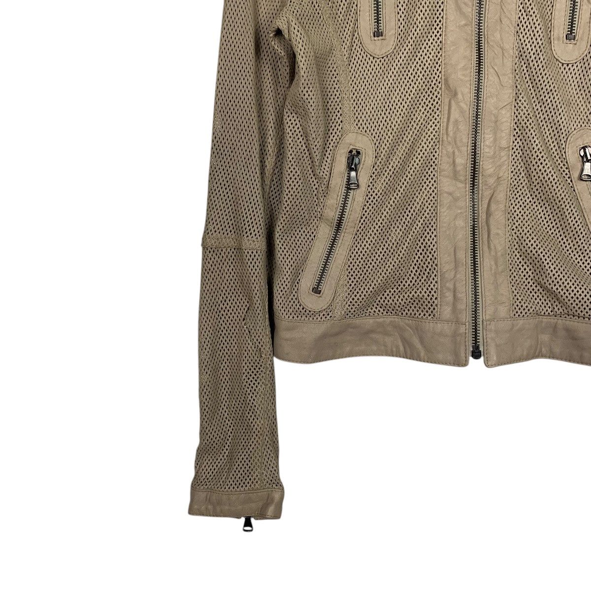 Other Ben' Mbarek See Through Leather Jacket Made In Italy Size XS / US 0-2 / IT 36-38 - 3 Thumbnail