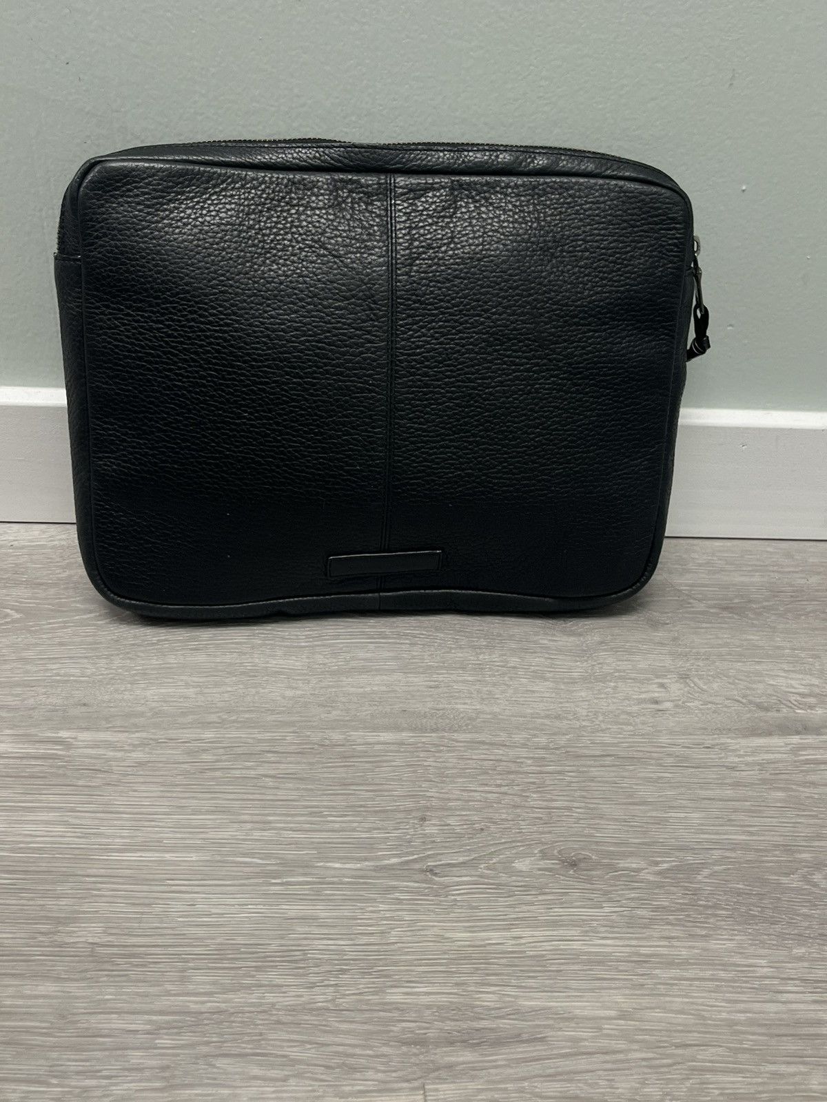 John Varvatos Leather Whipstitched Pouch Size ONE SIZE - 15 Thumbnail