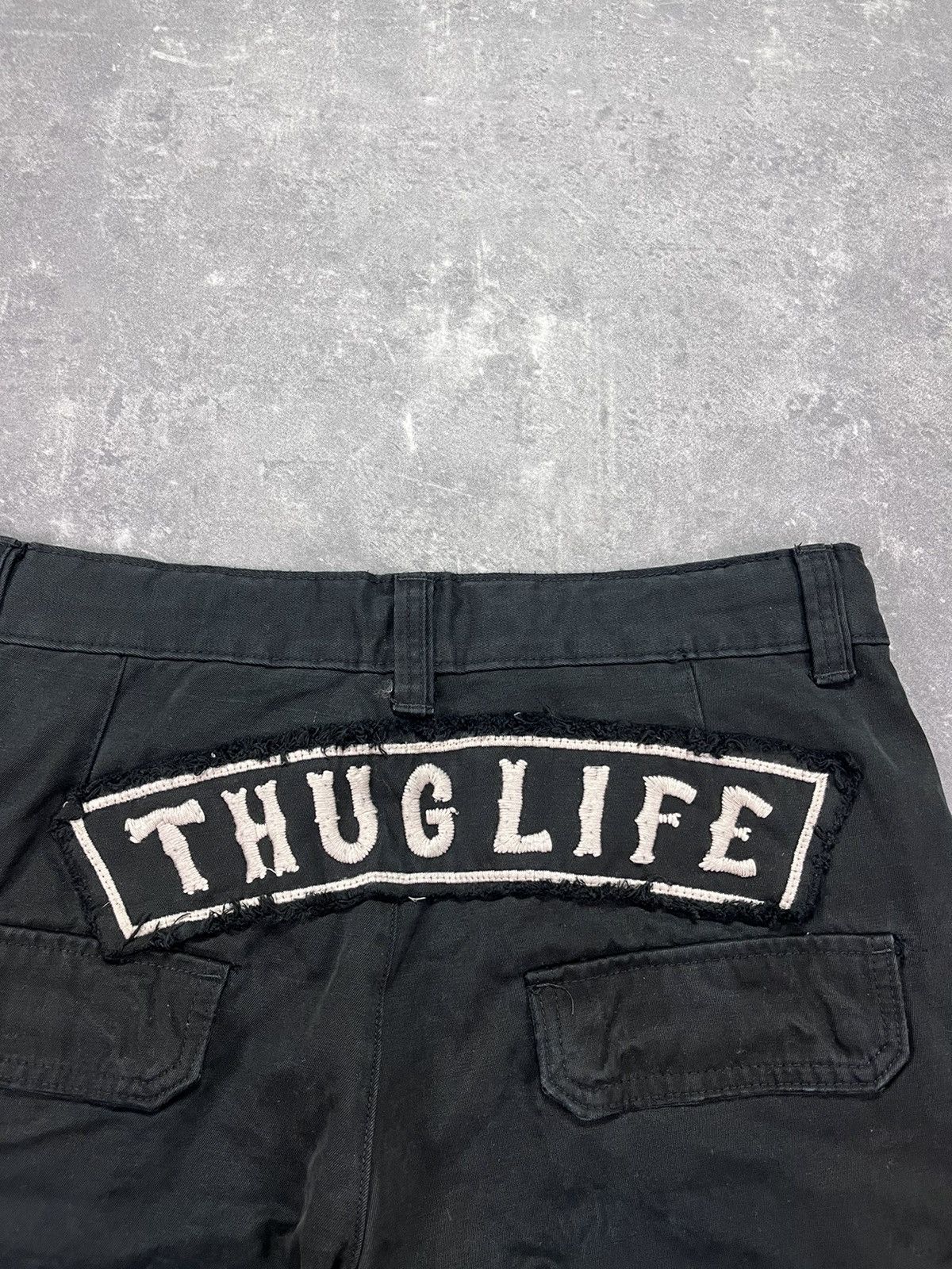 JNCO Thug Life Vintage Baggy Cargo Shorts Jorts 36 Rare Size US 36 / EU 52 - 9 Thumbnail