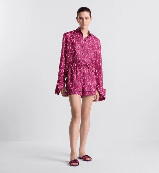 Dior o1w1db11225 451P42 Short in Fuchsia/White Size 26" / US 2 / IT 38 - 4 Thumbnail