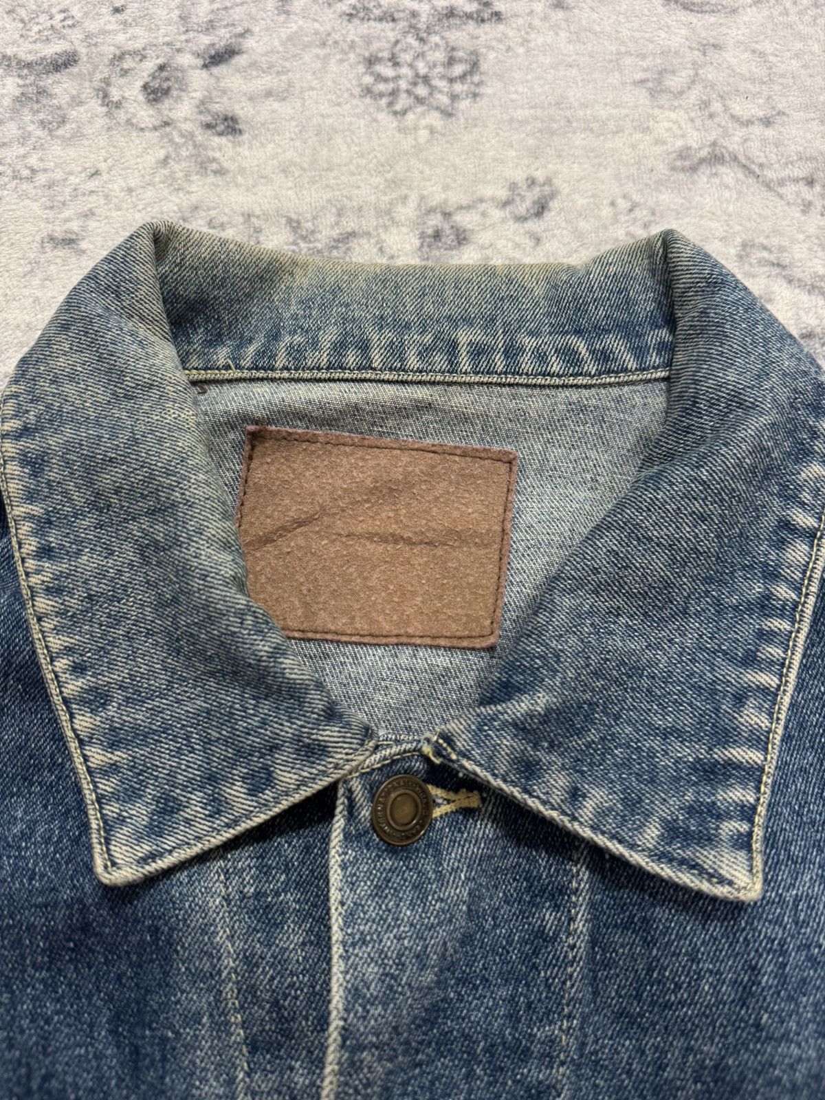 Vintage JAPANESE TUCKER BLUE DENIM JACKET Size US L / EU 52-54 / 3 - 10 Thumbnail