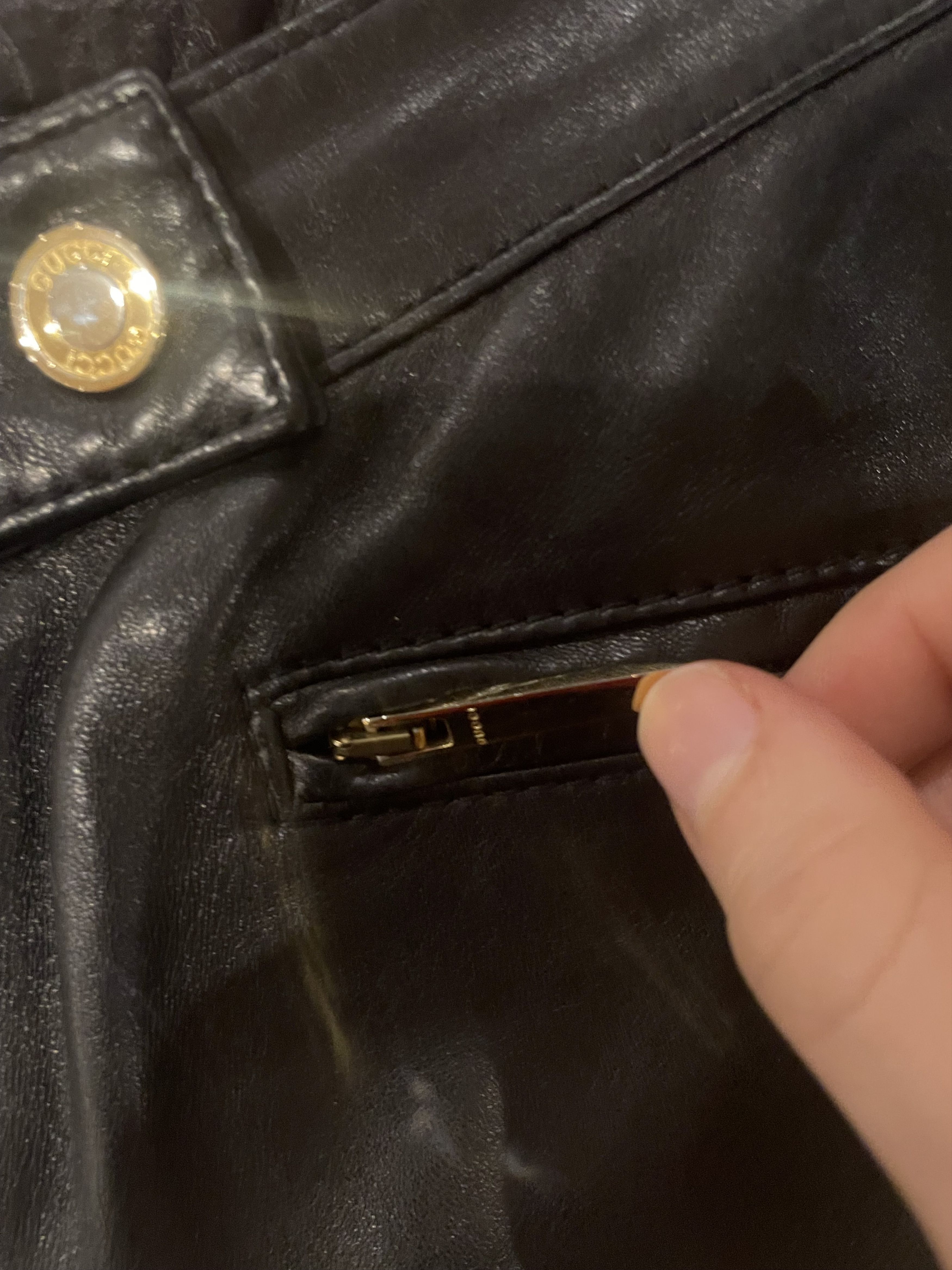 Gucci × Tom Ford Leather Biker Pants Size US 30 / EU 46 - 4 Thumbnail