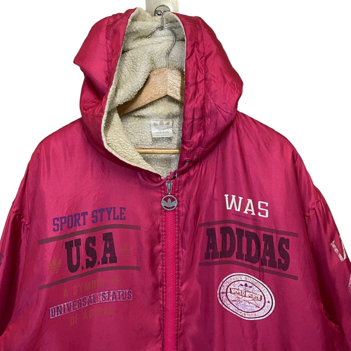 Adidas × Japanese Brand Vintage 90s Adidas Rainbow Big Logo Hoodie Jacket Size US XL / EU 56 / 4 - 4 Thumbnail