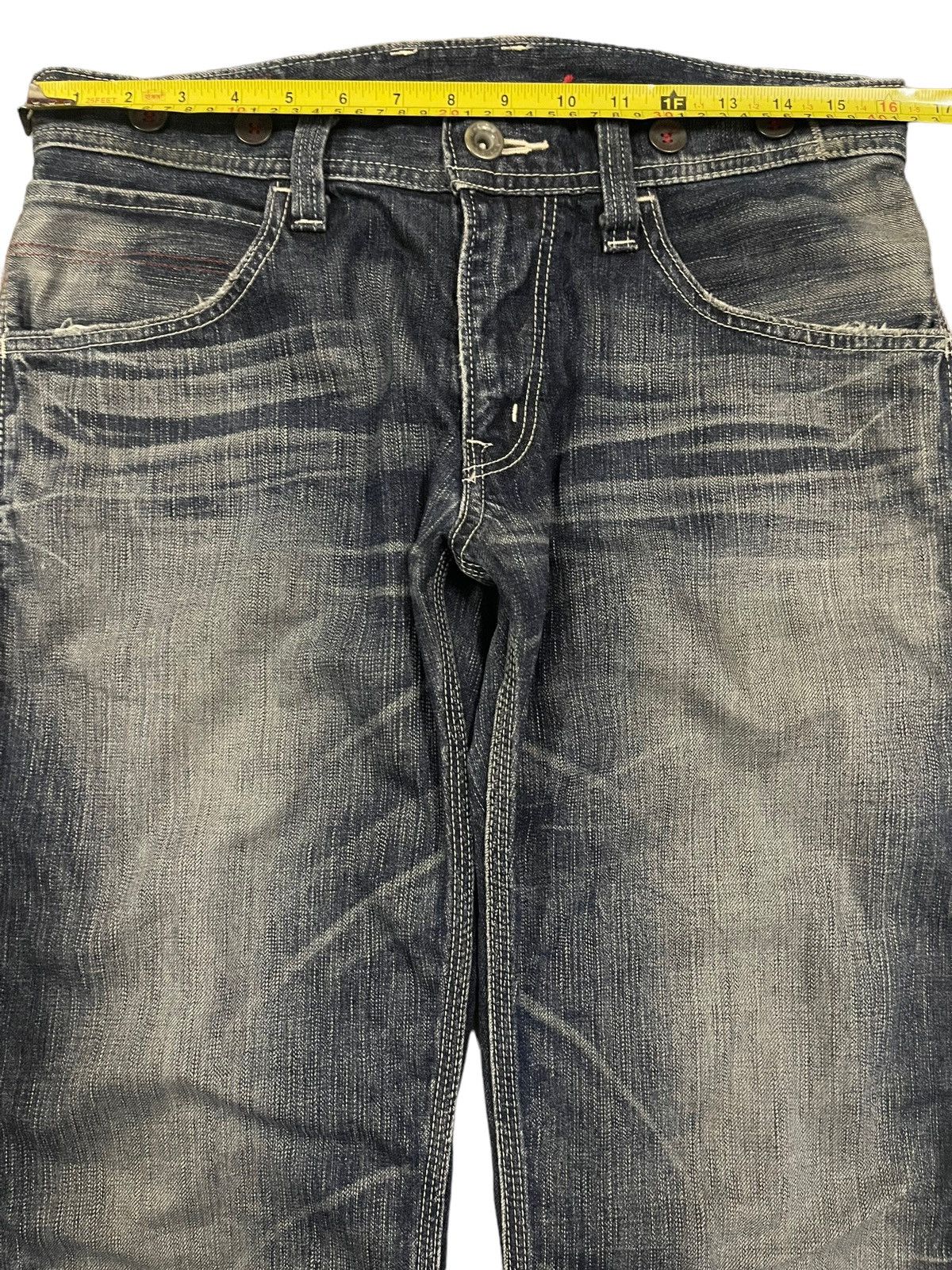 Edwin Vintage Edwin 503 Blue Trip Faded Wash Buckle Carpenter Size US 32 / EU 48 - 9 Thumbnail