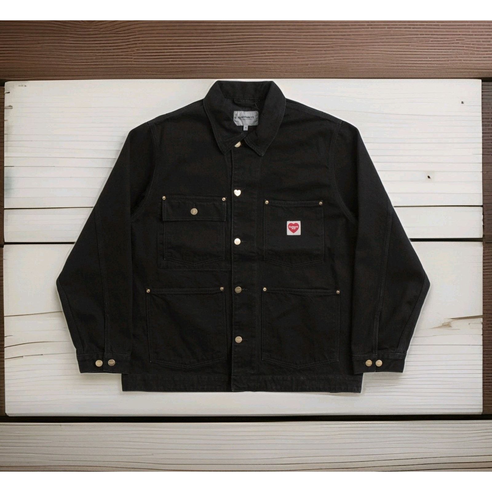 Carhartt Carhartt Men's WIP Nash USA Work In Progress Black Jacket Size US S / EU 44-46 / 1 - 1 Thumbnail