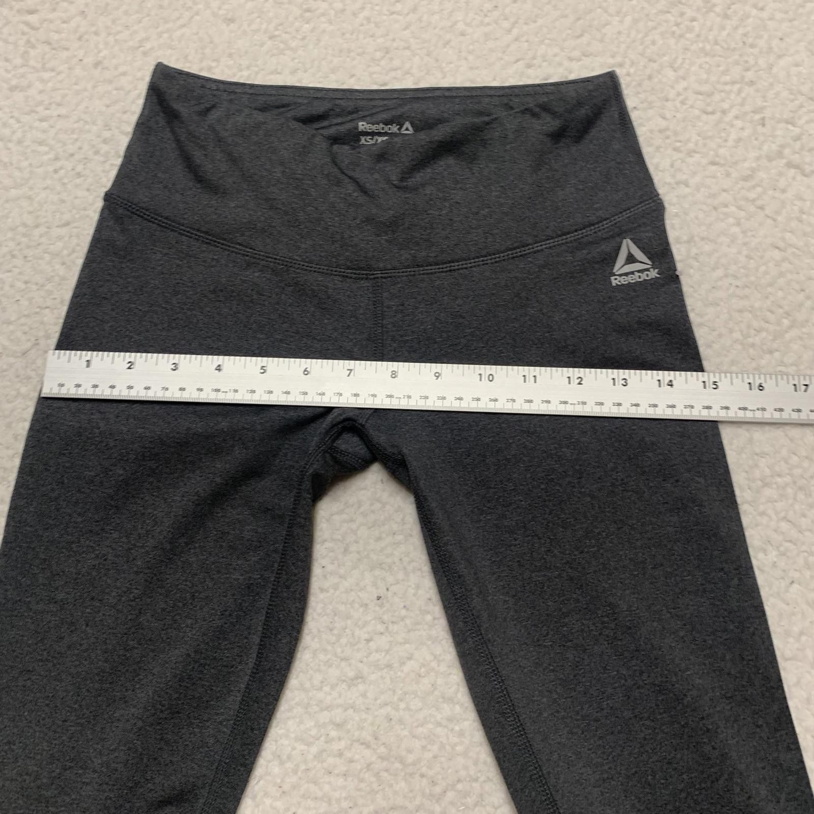 Reebok Reebok Women's Size X-Small Gray Black Athletic Leggings Size 26" / US 2 / IT 38 - 5 Thumbnail