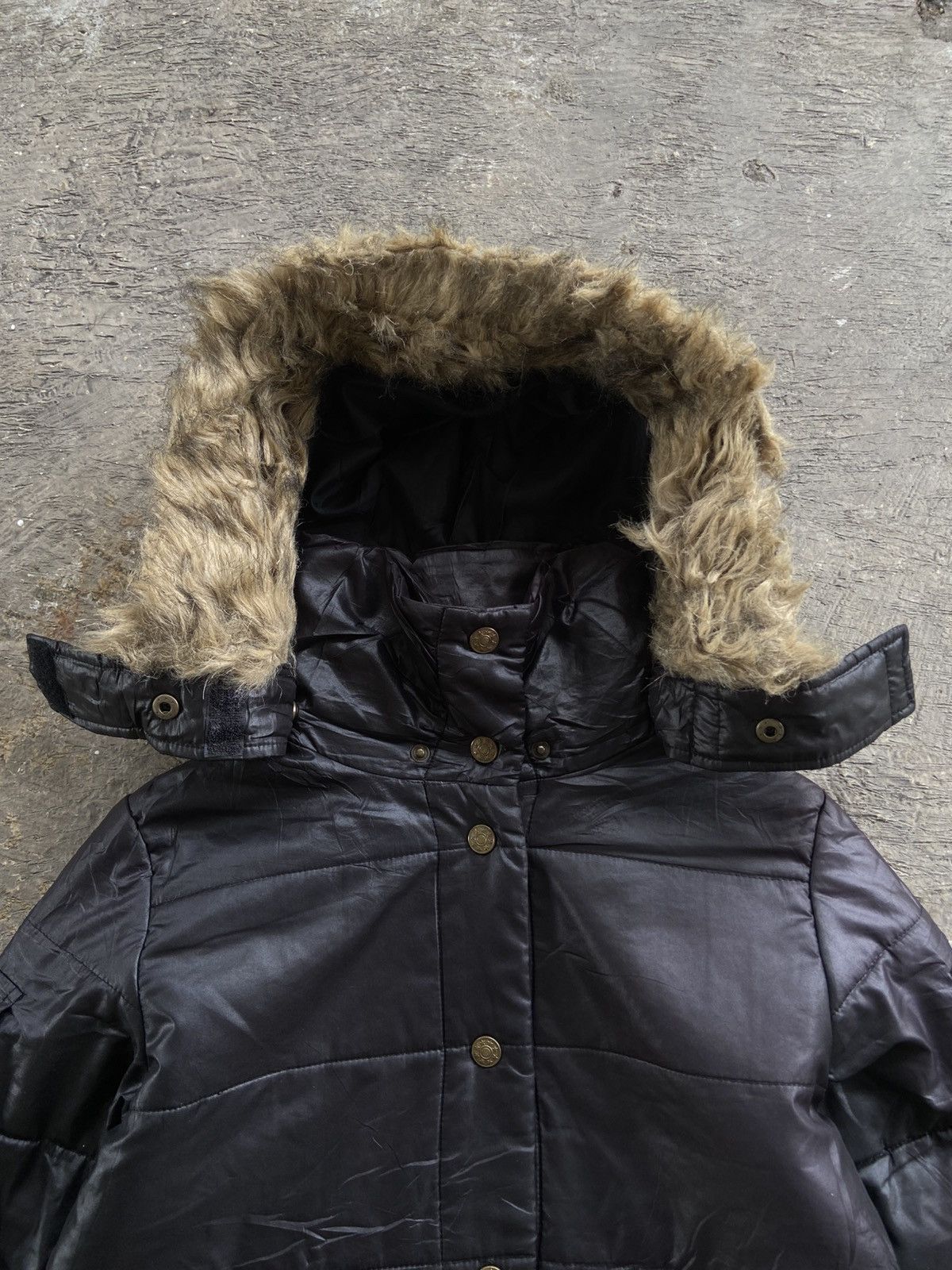 Japanese Brand 2000s ChouChou - Vkei Style Boxy Fur Jacket Size M / US 6-8 / IT 42-44 - 4 Thumbnail