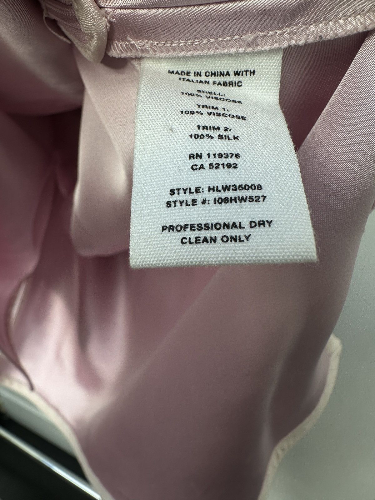 Helmut Lang Helmut Lang Draped Silk-Blend Slip Dress – Blush Pink Size S / US 4 / IT 40 - 5 Thumbnail