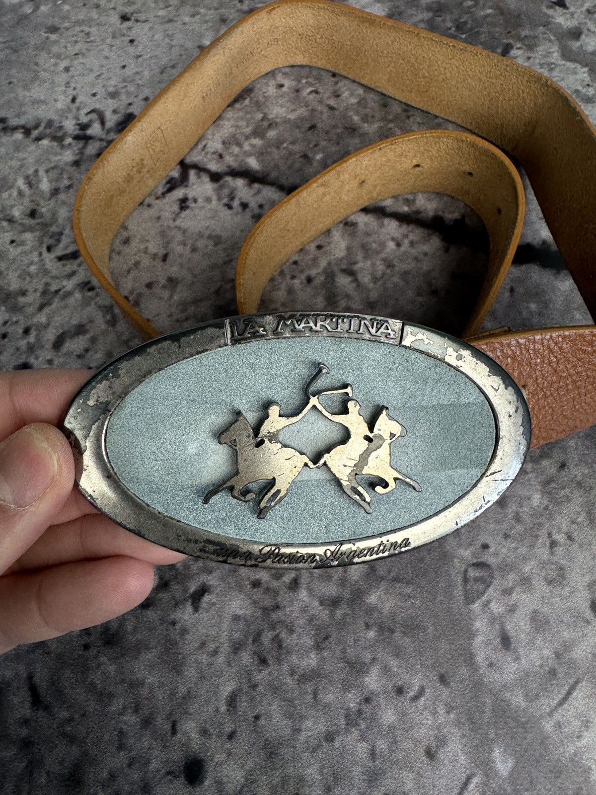 Barbour La Martina Argentina Leather Belt Size ONE SIZE - 2 Thumbnail