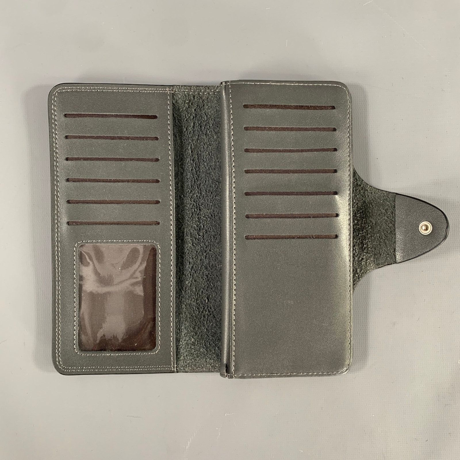 Other BOSHIHO Grey Leather Wallet Size ONE SIZE - 2 Thumbnail
