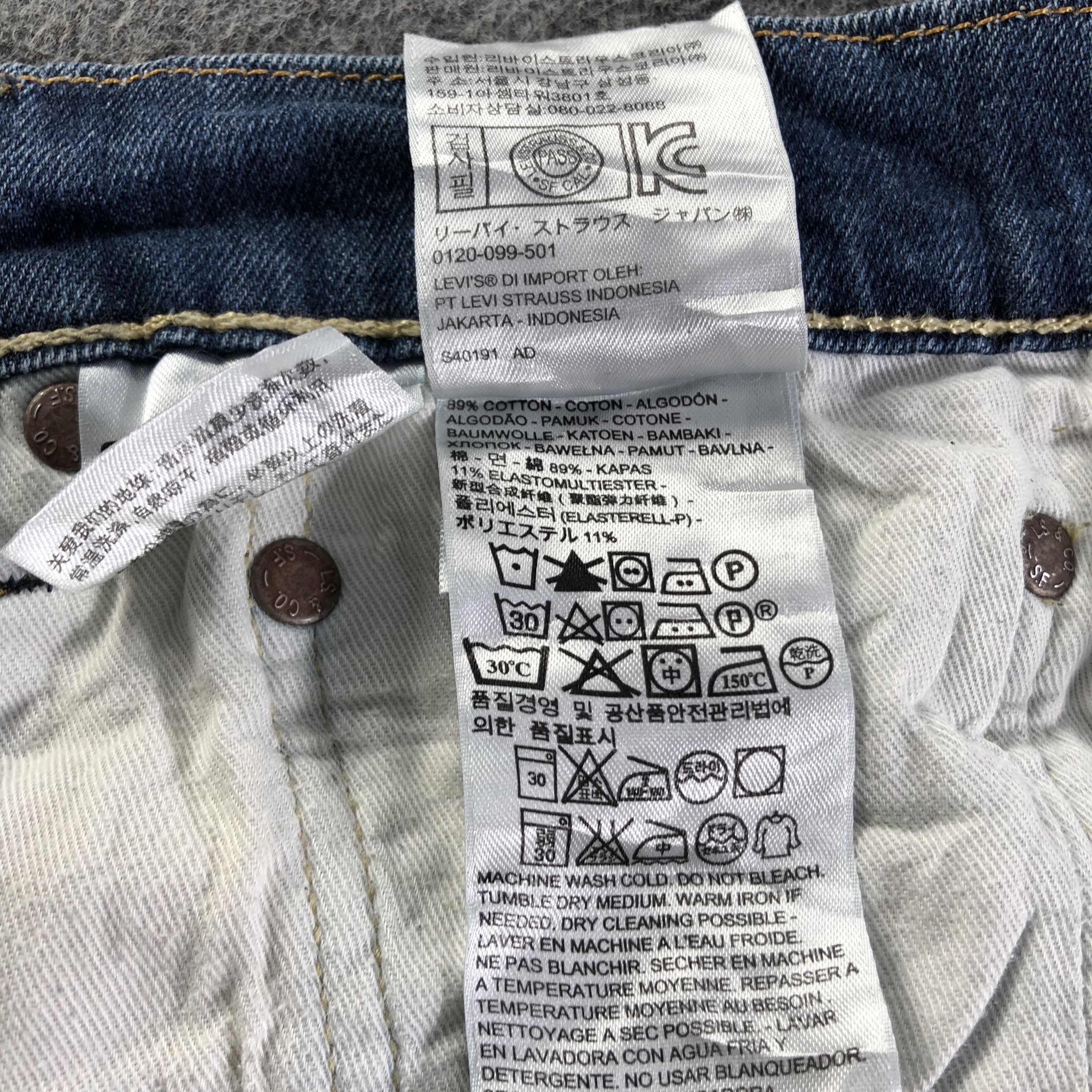 Levi's Vintage Blue Wash Levis 504 Jeans-J3034 Size US 38 / EU 54 - 10 Thumbnail