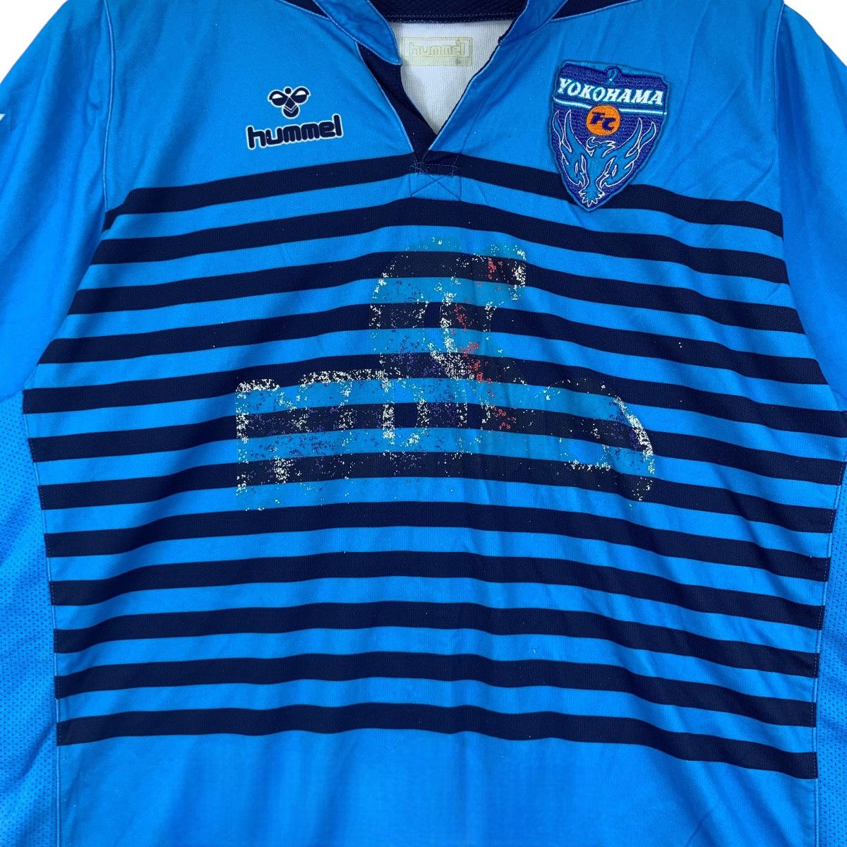 Hummel Vintage YOKOHAMA FC HUMMER Football Jersey Tee Shirt Size US XL / EU 56 / 4 - 3 Thumbnail