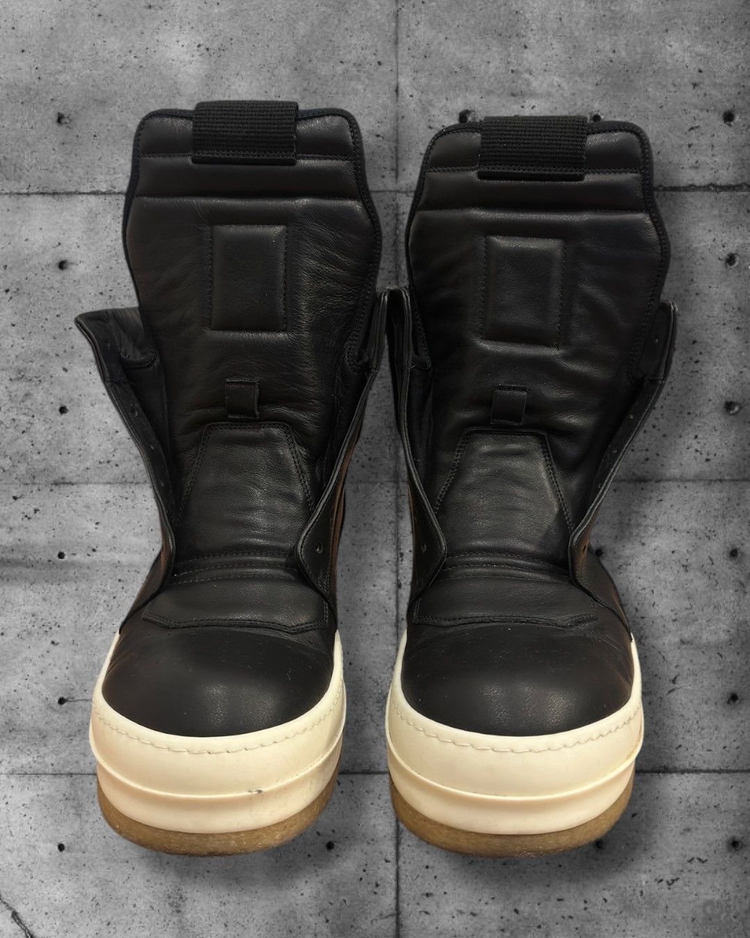 Rick Owens Rick Owens Creep Leather Geobaskets Men's EU 43 Size US 10 / EU 43 - 3 Thumbnail