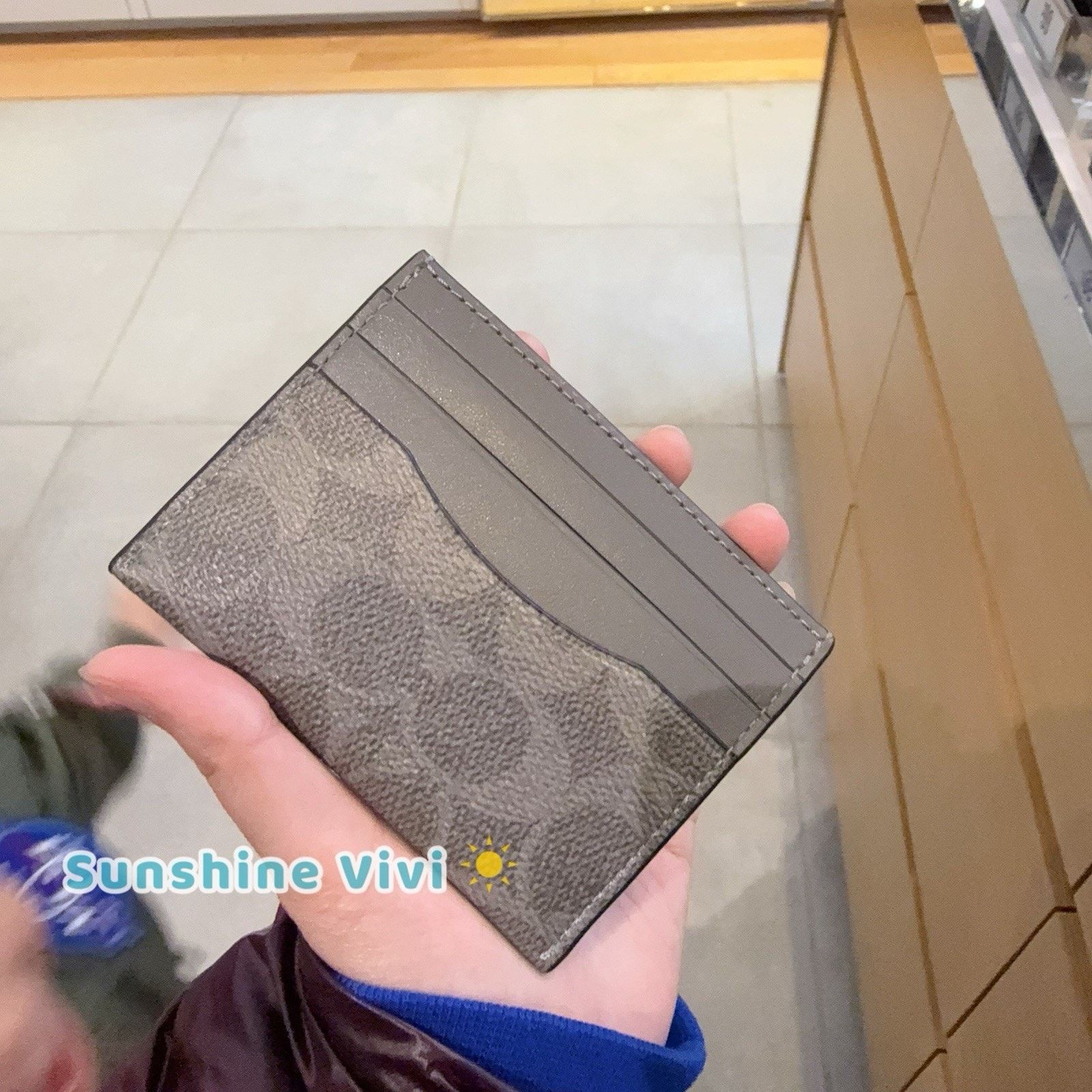 Coach NWT Coach Slim Id Card Case CW366 GREY/CHARCOAL Size ONE SIZE - 3 Thumbnail